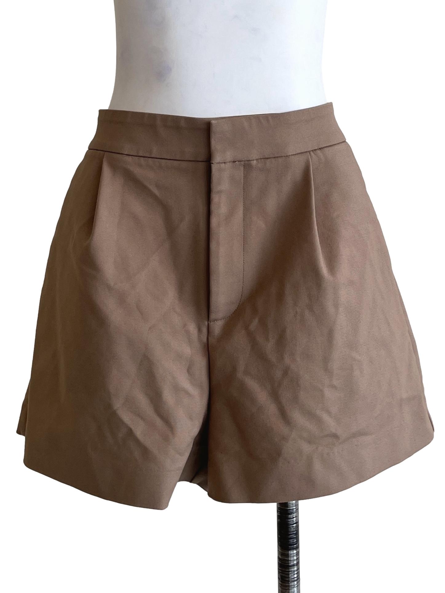 Peanut Brown Boyfriend Shorts LB