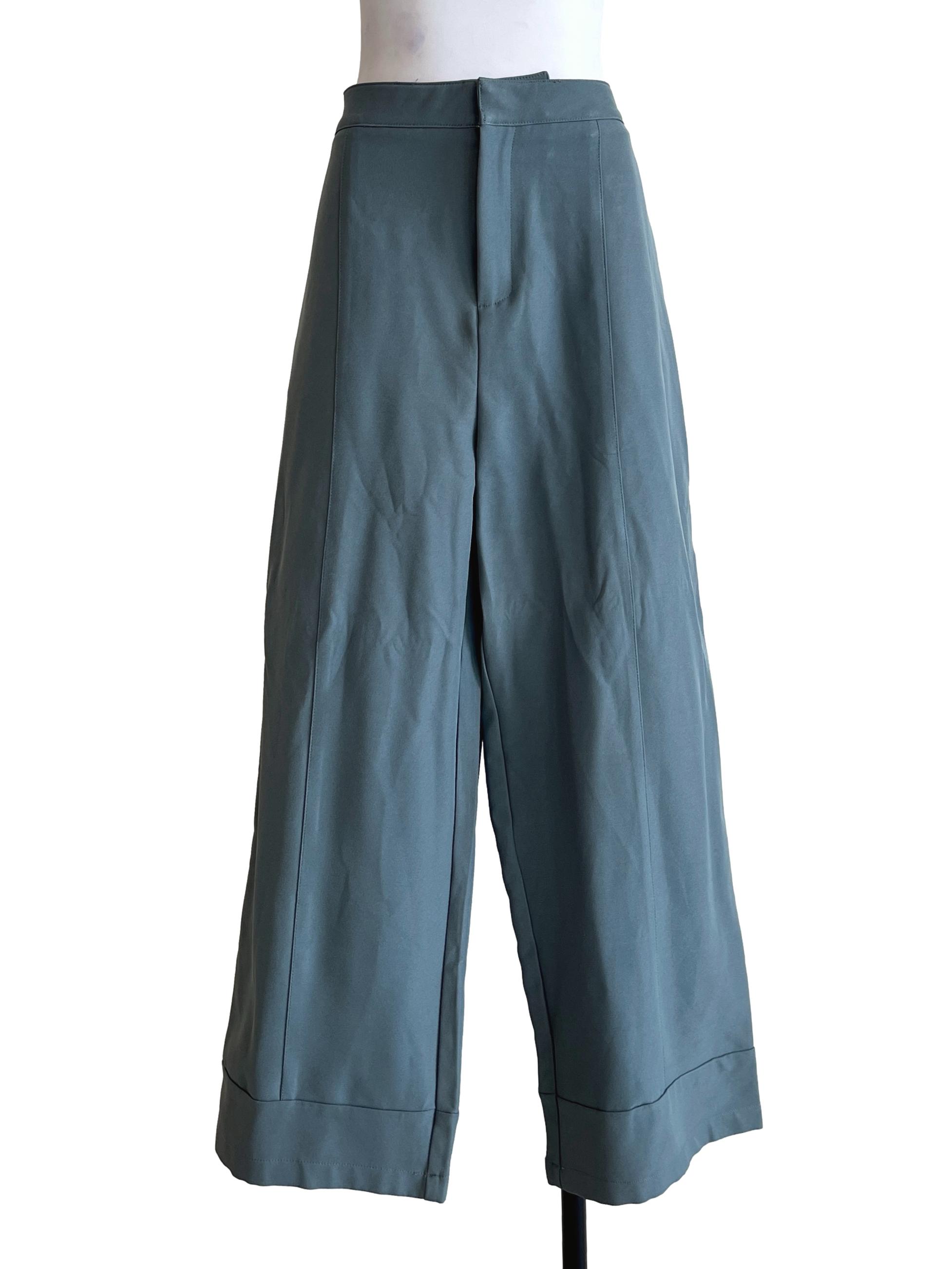 Spruce Blue Wide Leg Pants