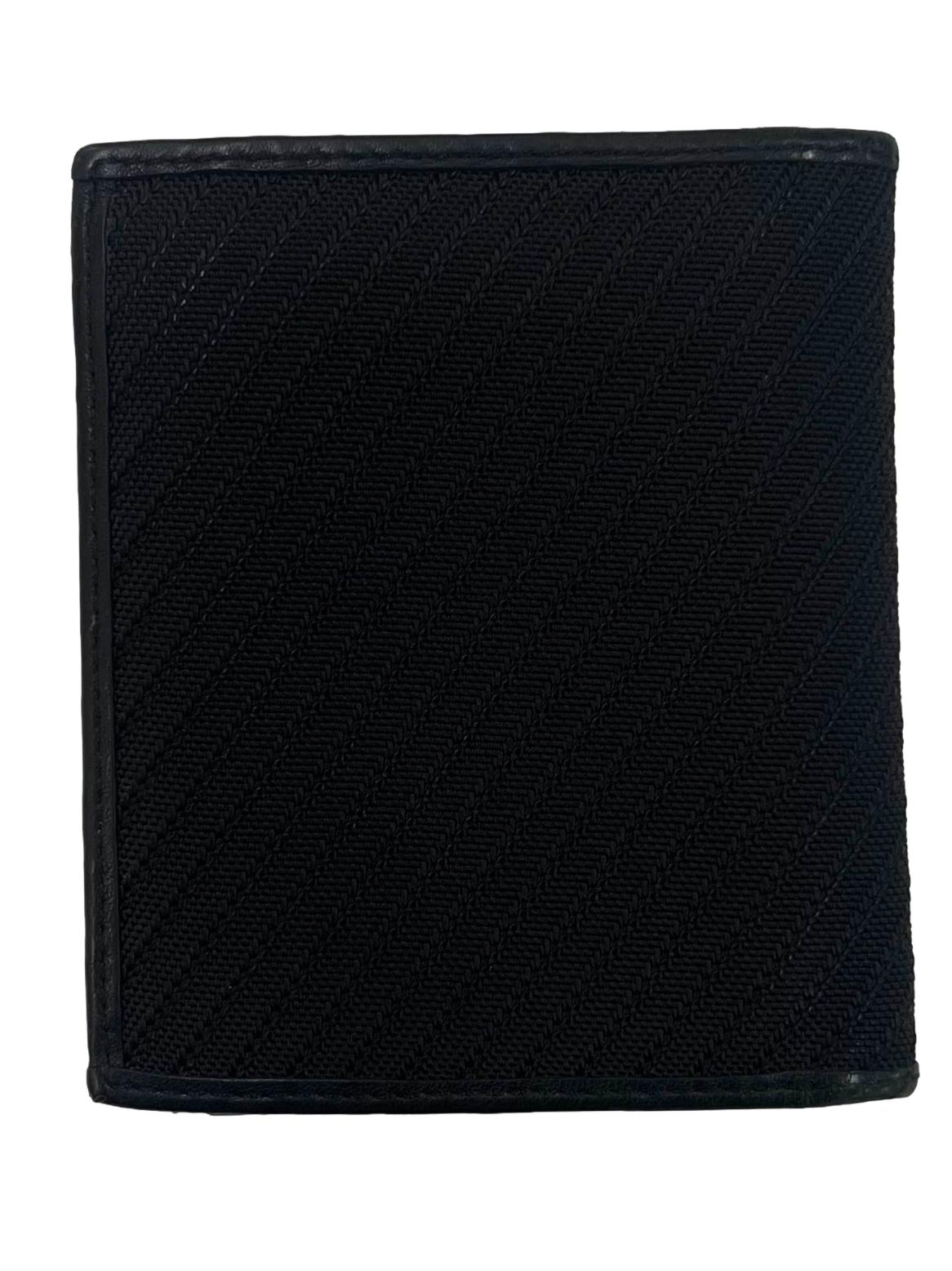 Black Leather Porter Men'S Bifold Wallet CSN