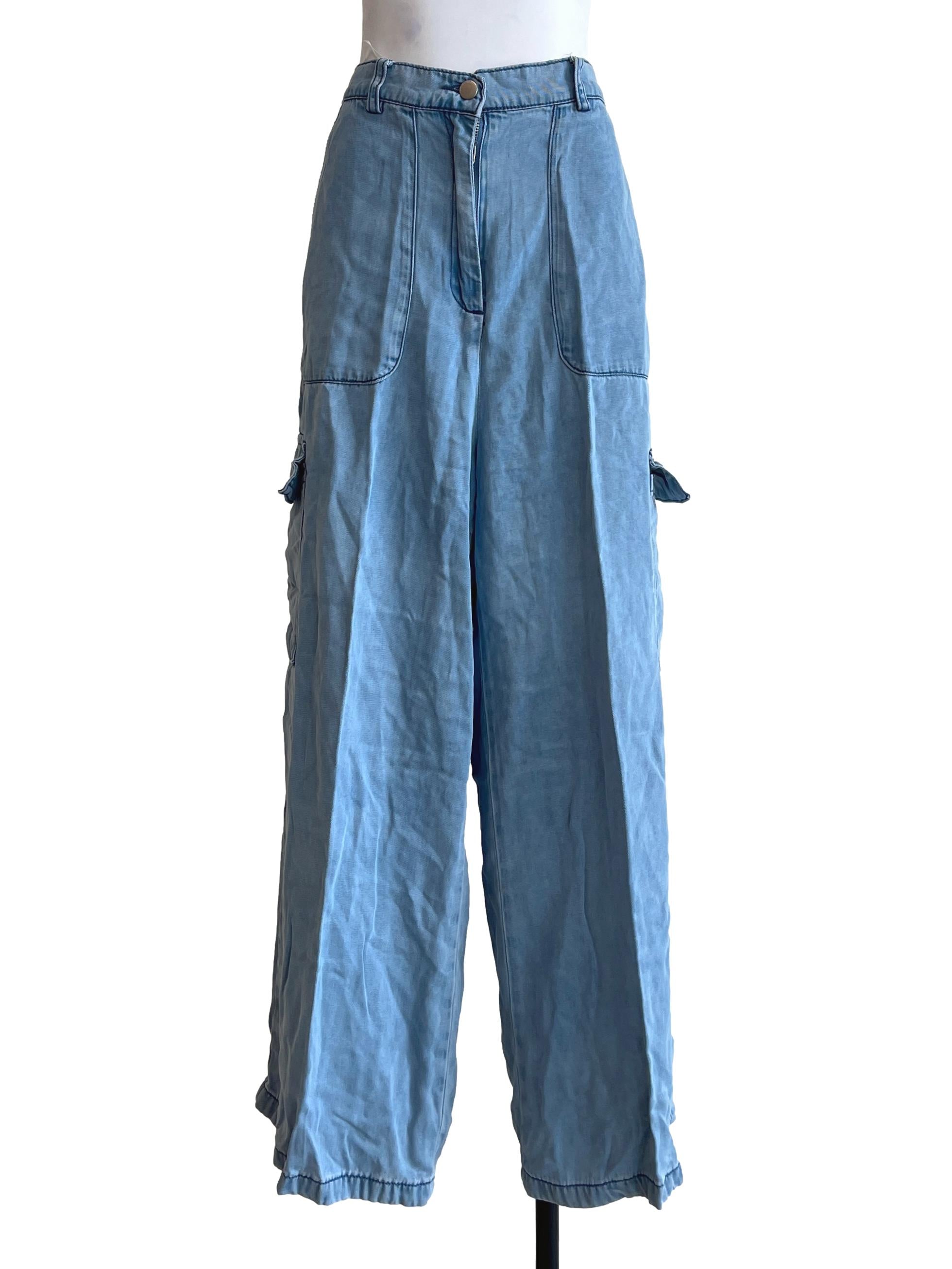 Sapphire Blue Cargo Pants LB