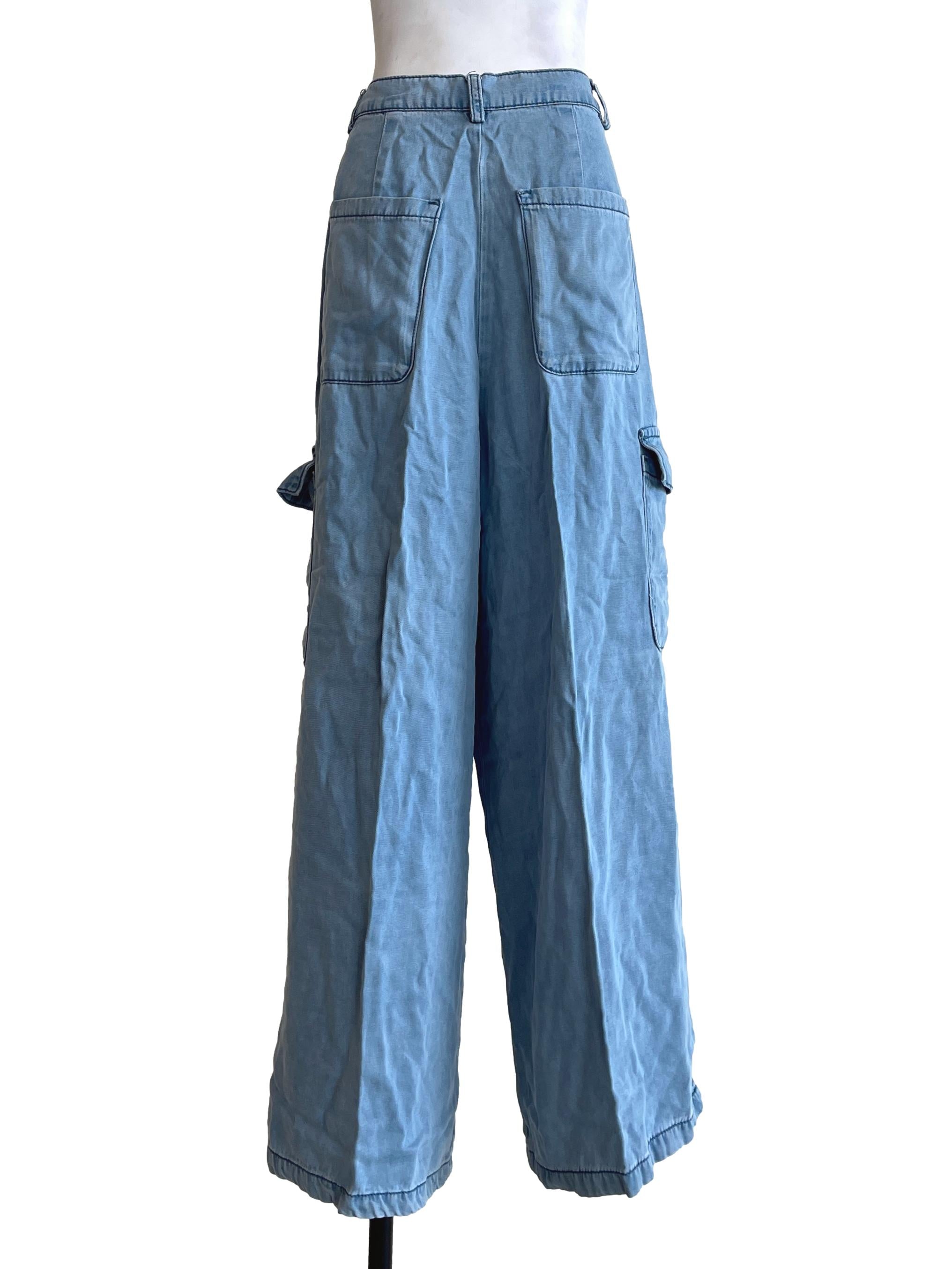 Sapphire Blue Cargo Pants LB