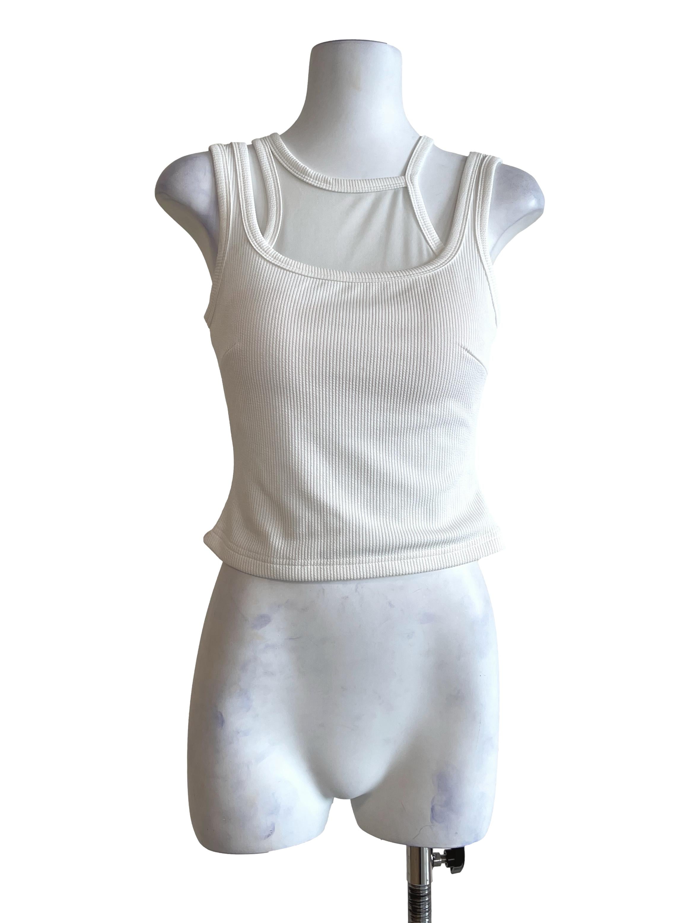 Pearl White Halter Sleeveless Top
