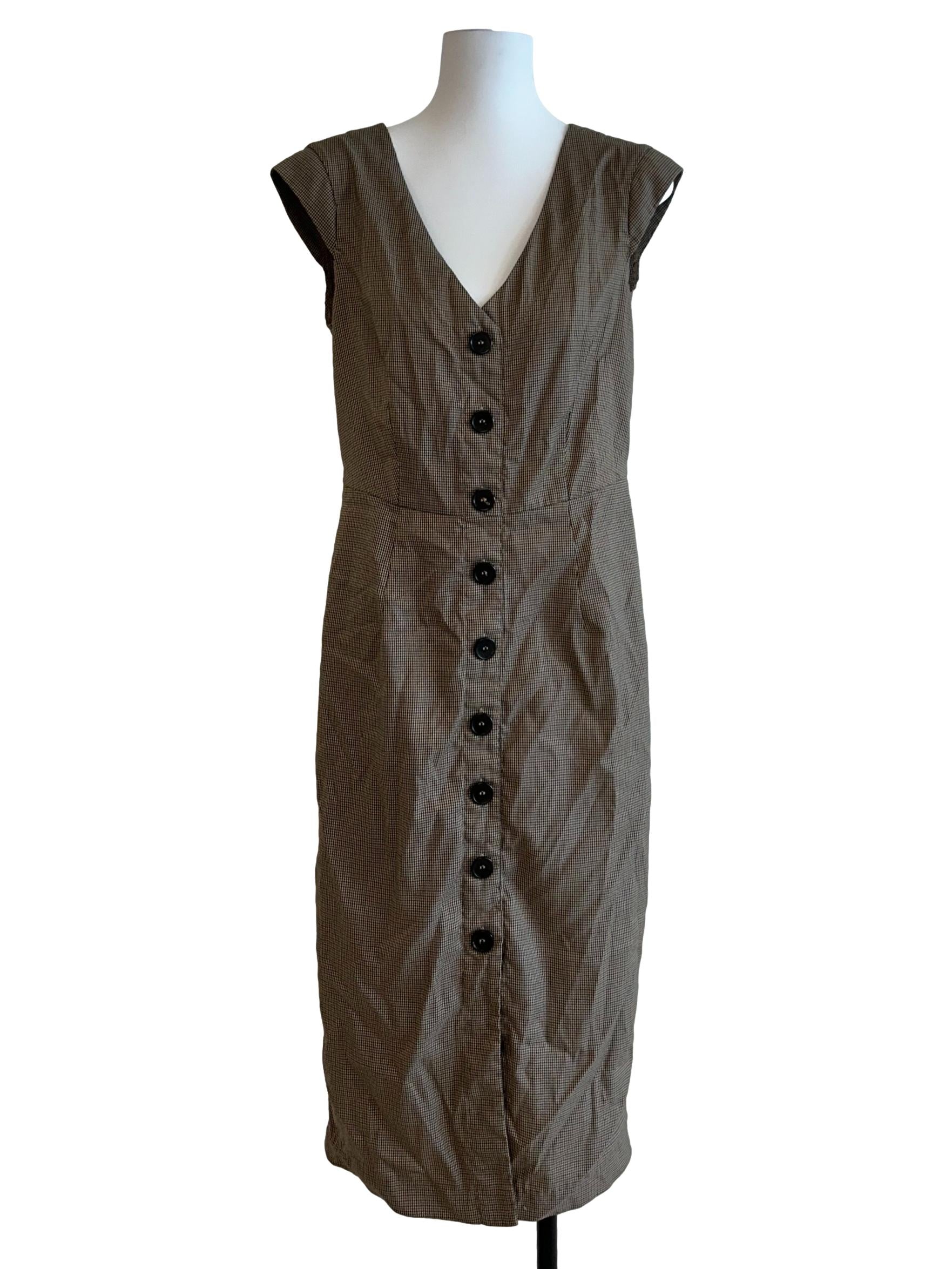 Tortilla Brown Gingham Dress
