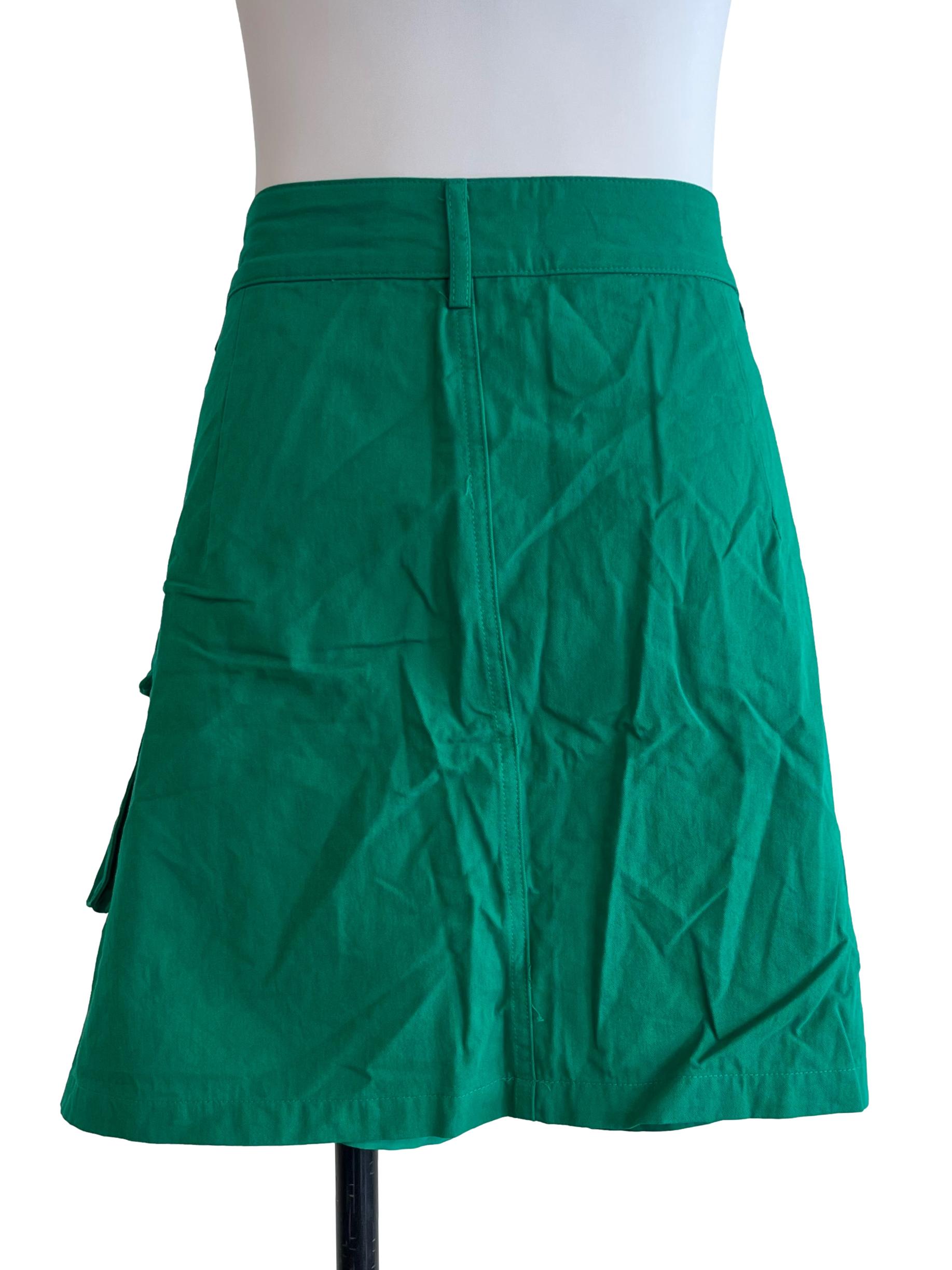 Sea Green Cargo Skorts