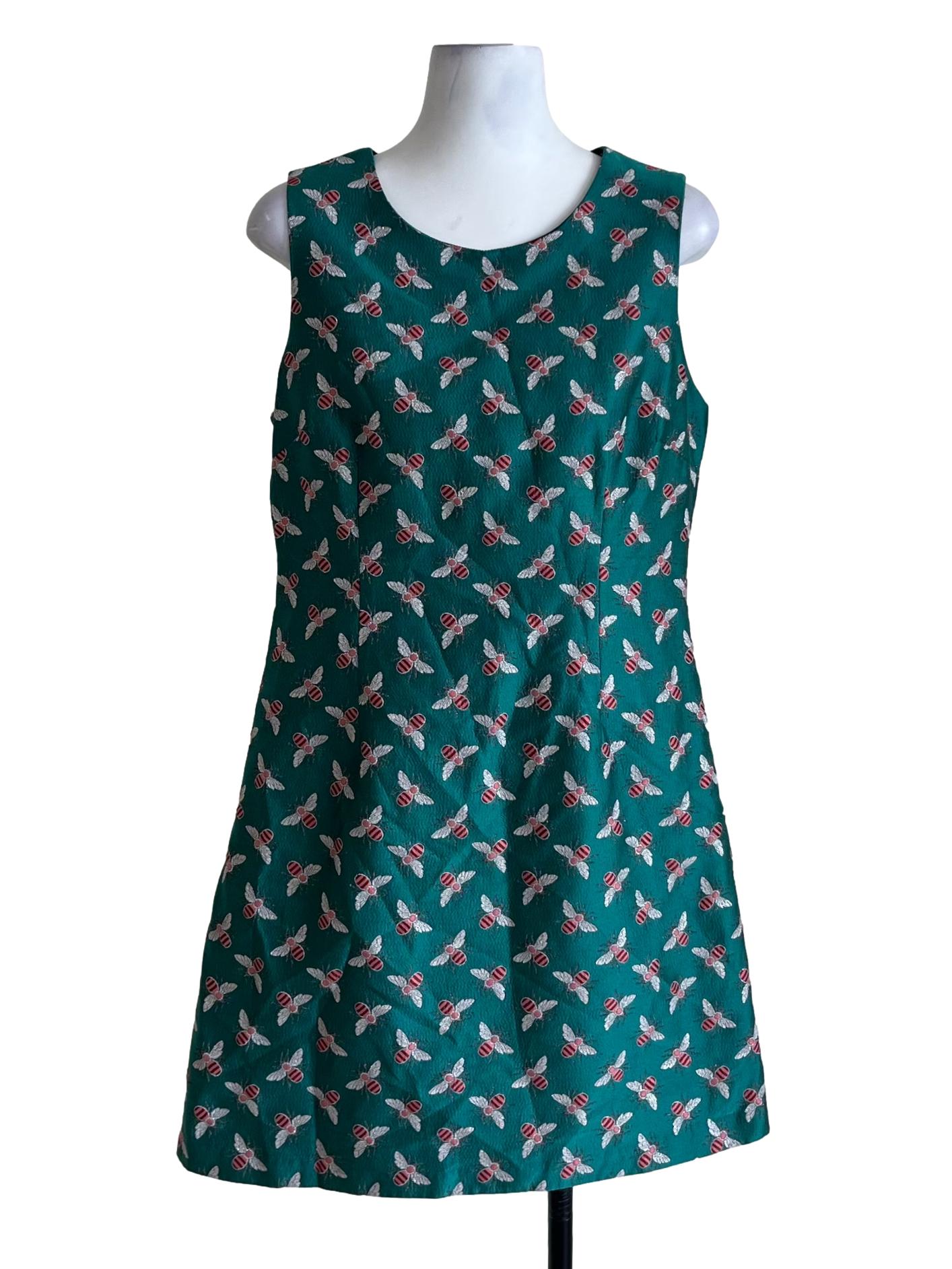 Ocean Blue Jewel Neckline Sheath Dress