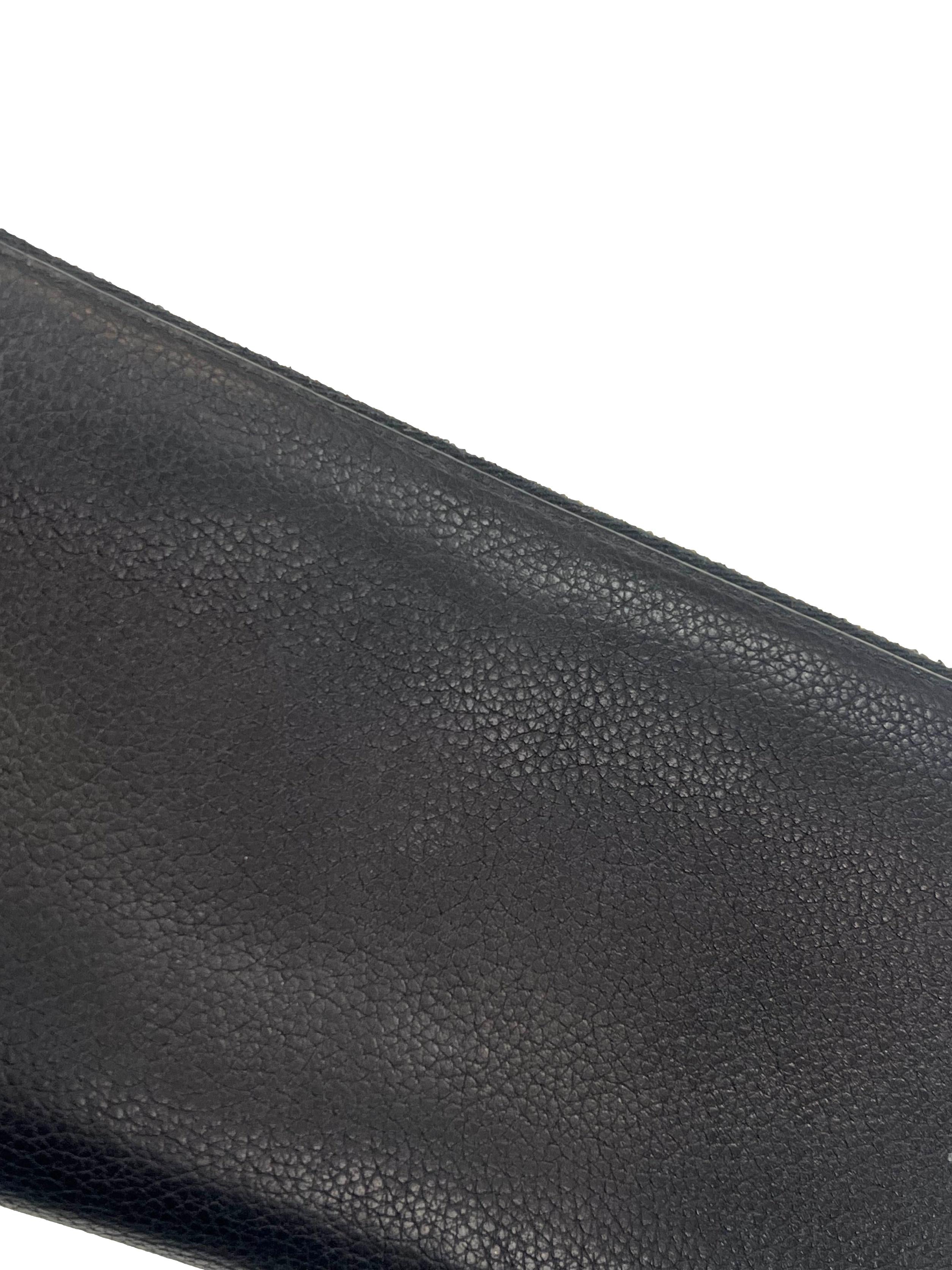 Nero Leather Prada Portafoglio Lampo Long Wallet CSN