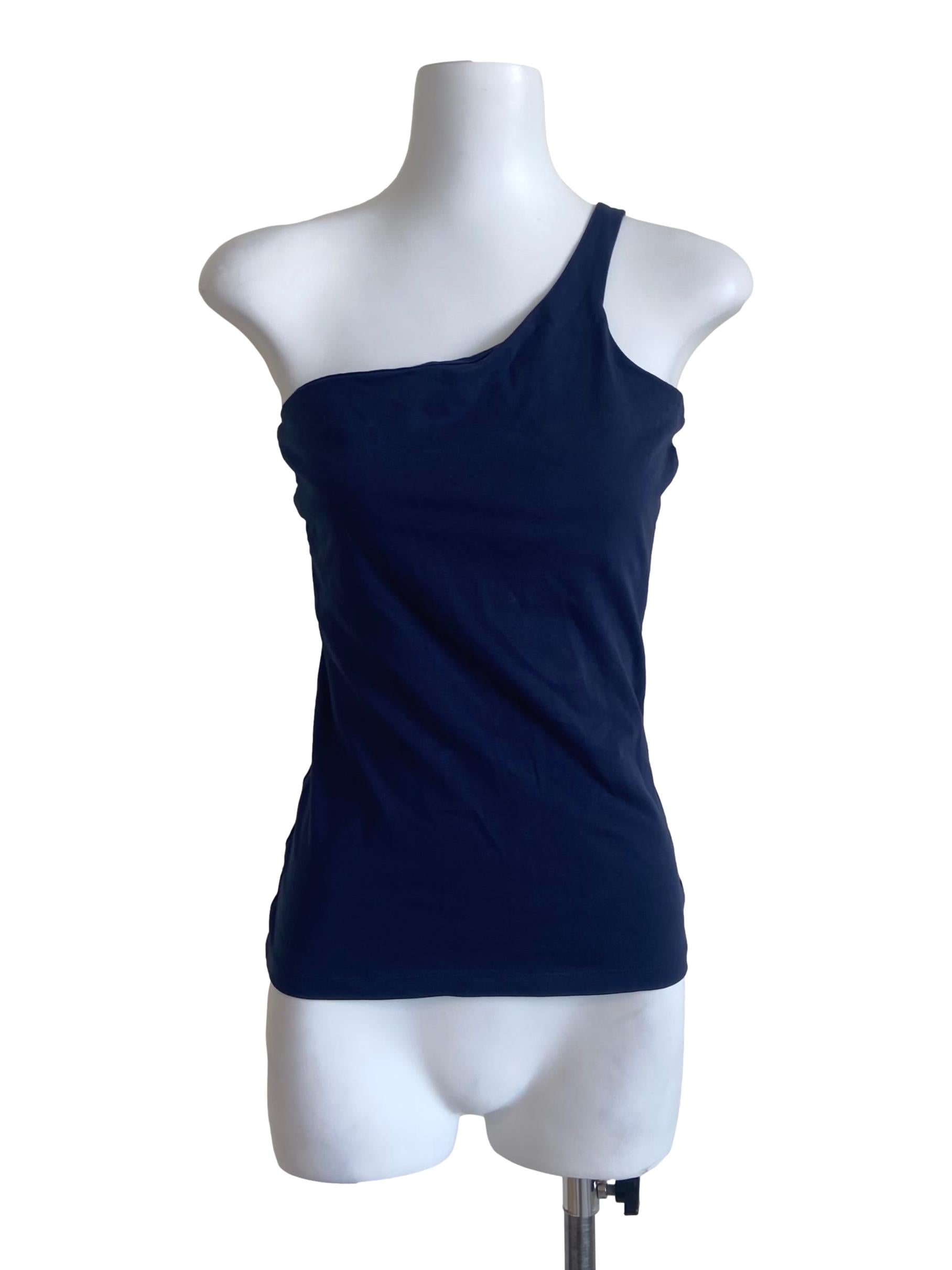 Aegean Blue One Shoulder Top
