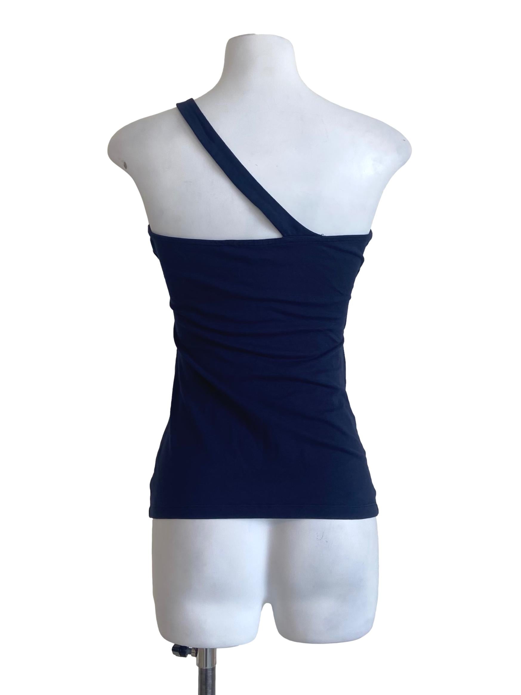 Aegean Blue One Shoulder Top