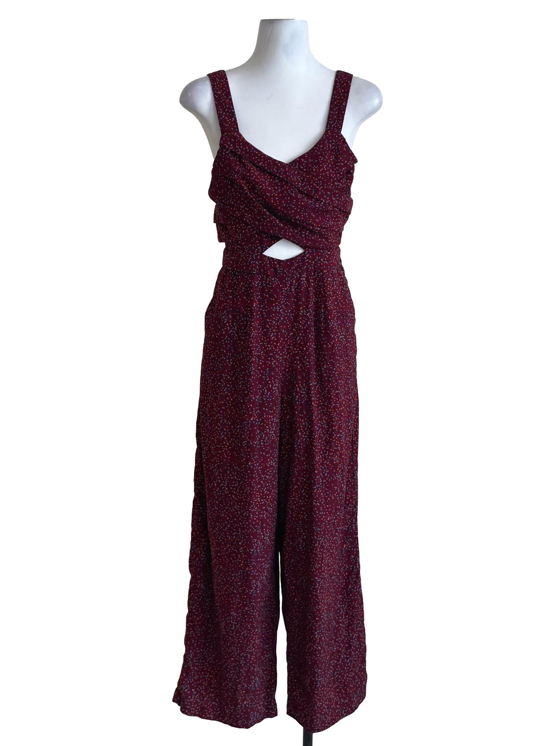 Mulberry Purple Polka Dot Jumpsuit