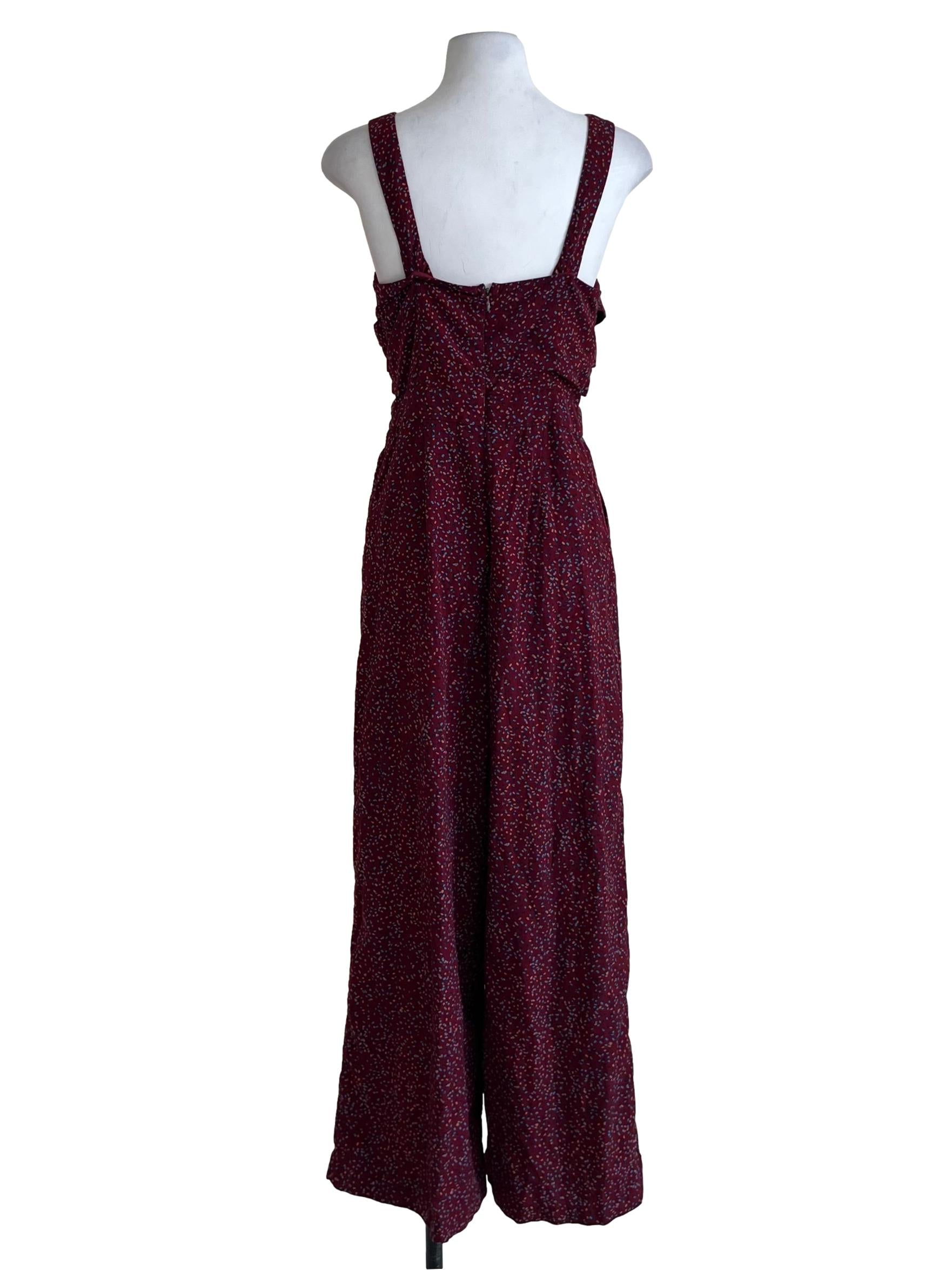 Mulberry Purple Polka Dot Jumpsuit