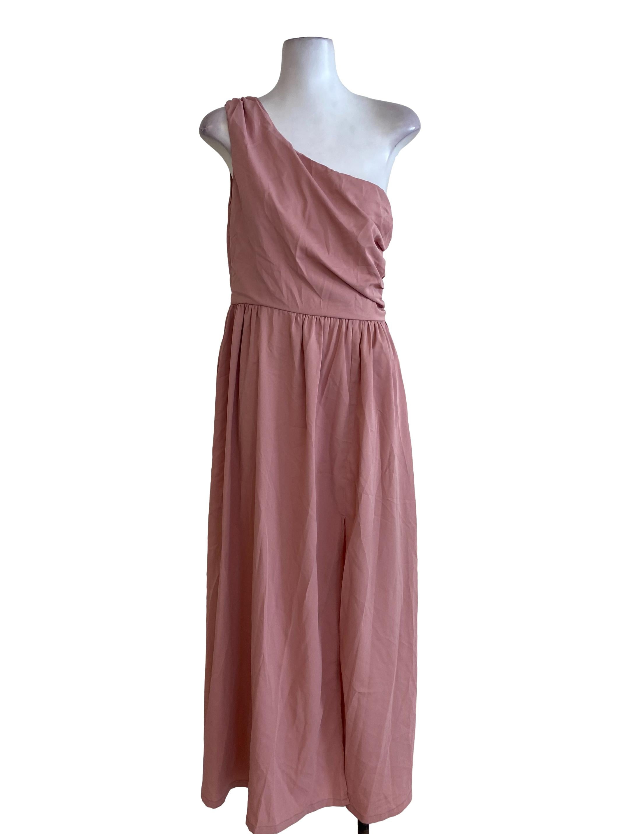 Pink Slip Blouson Dress