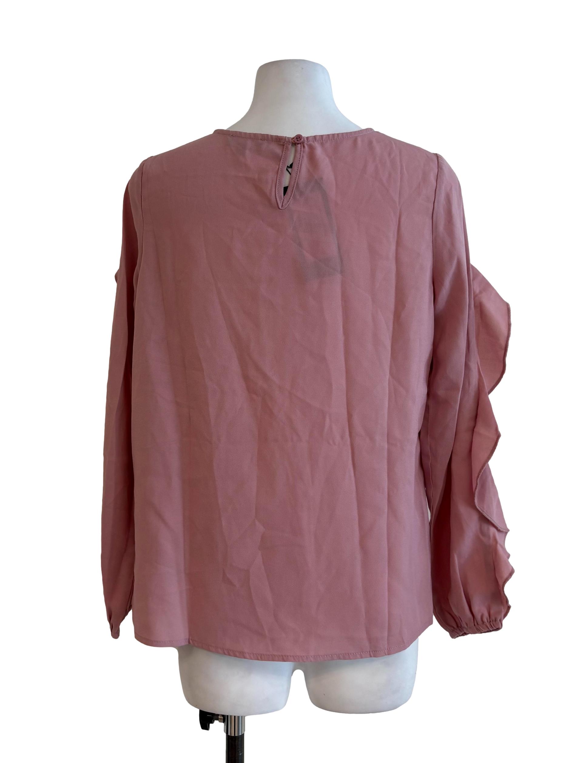 Ballet Slipper Pink Ruffle Blouse
