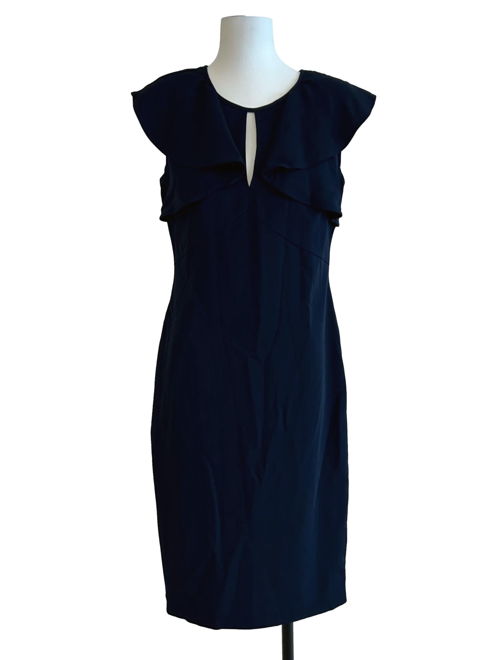 Navy Blue Sheath Dress