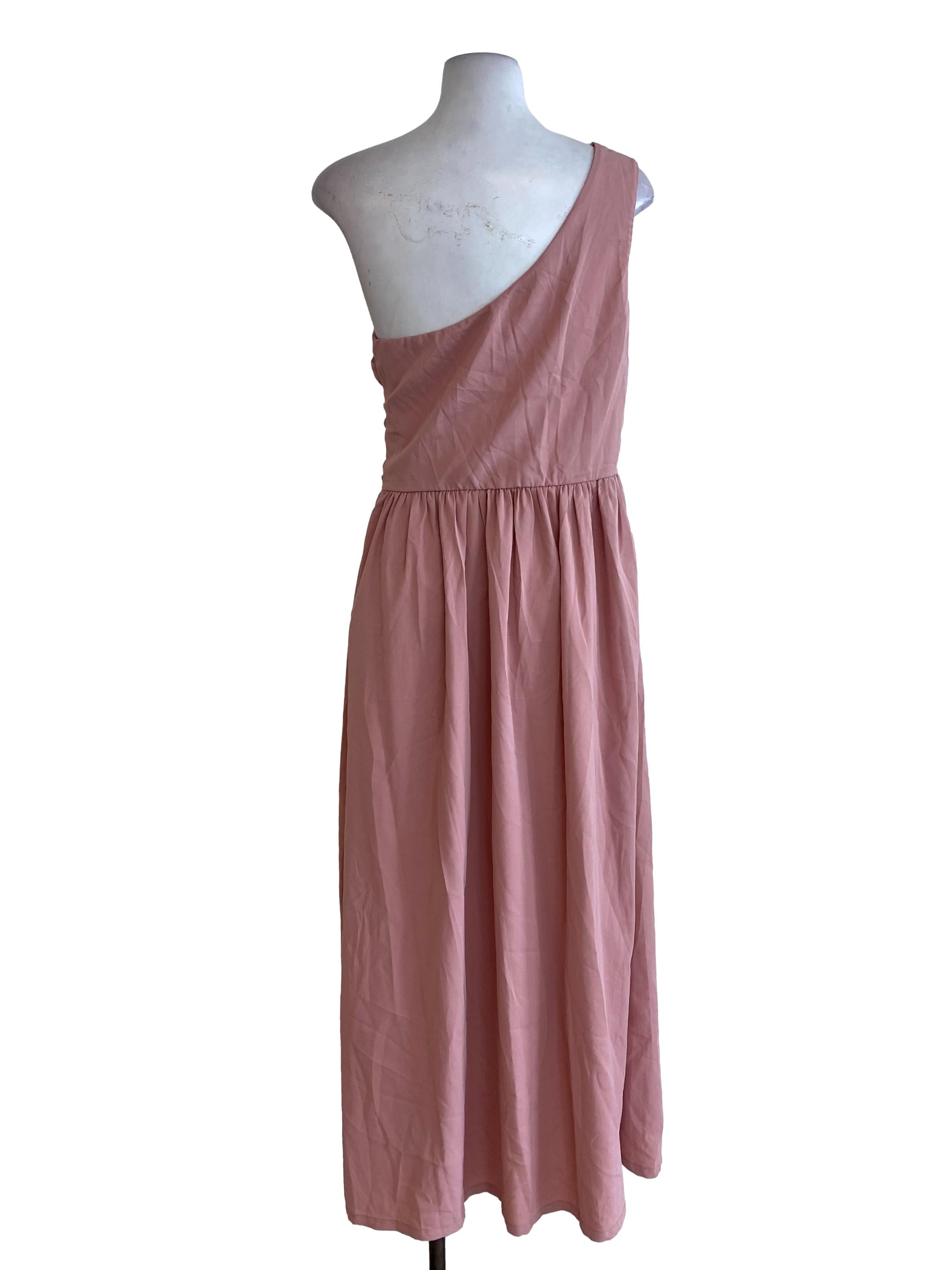 Pink Slip Blouson Dress