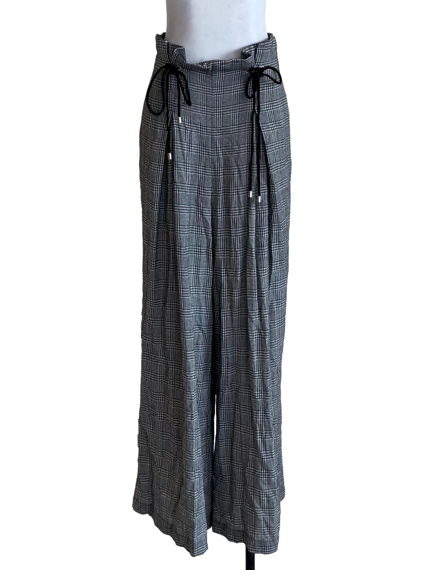 Black Tartan Formal Pants
