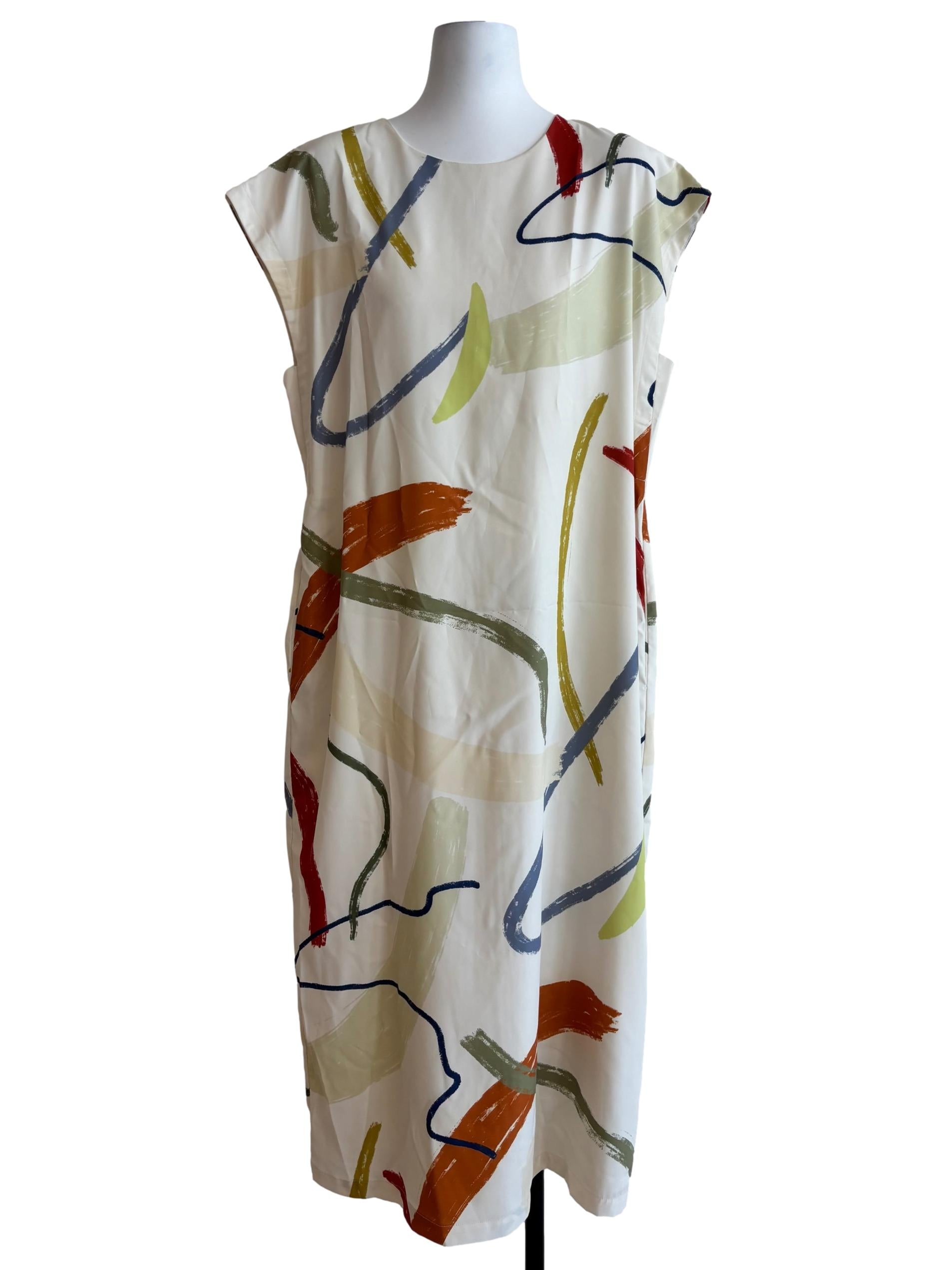 Cream Courtyard Midi Dress OSN