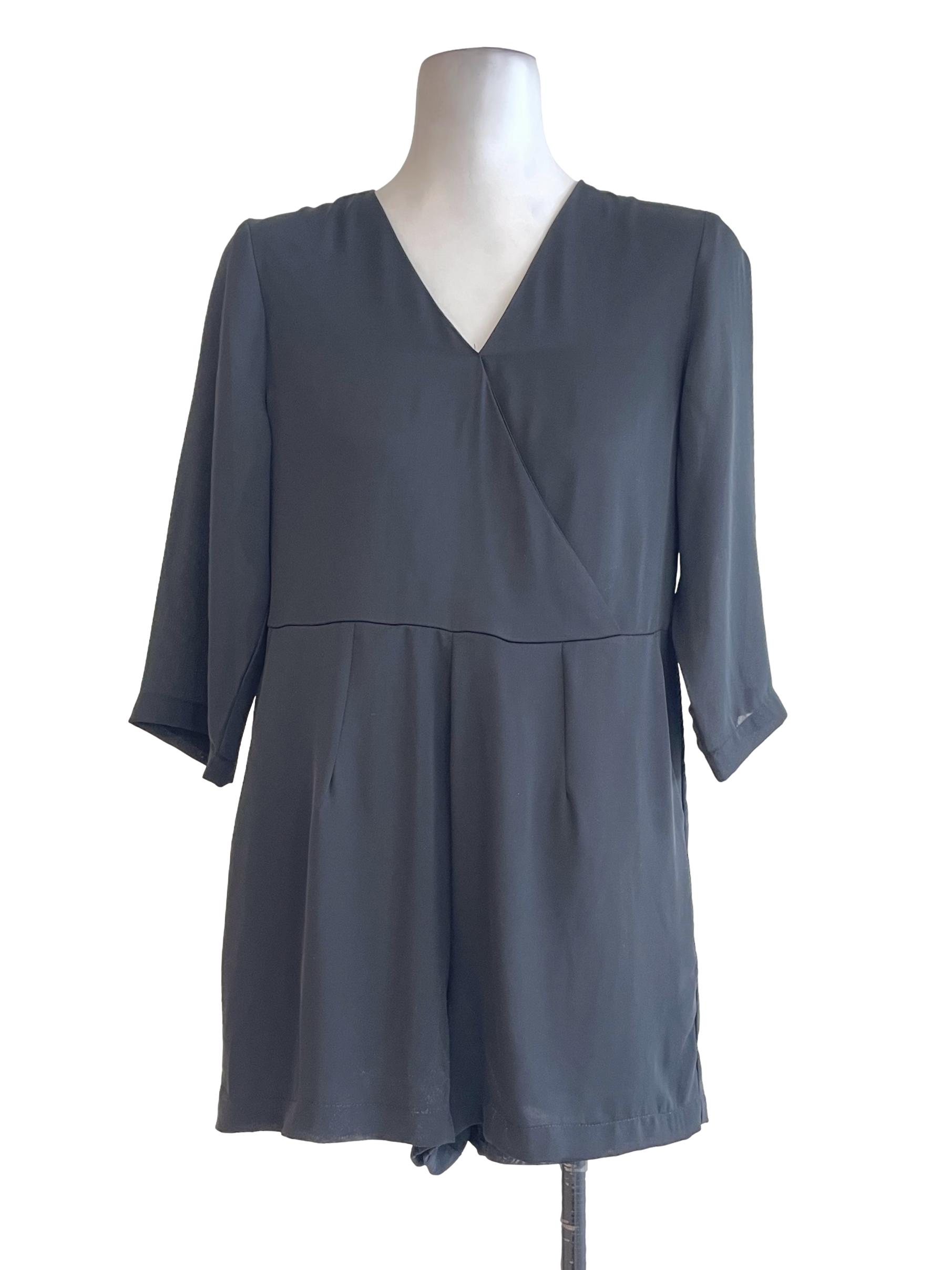 Black Silk Rompers