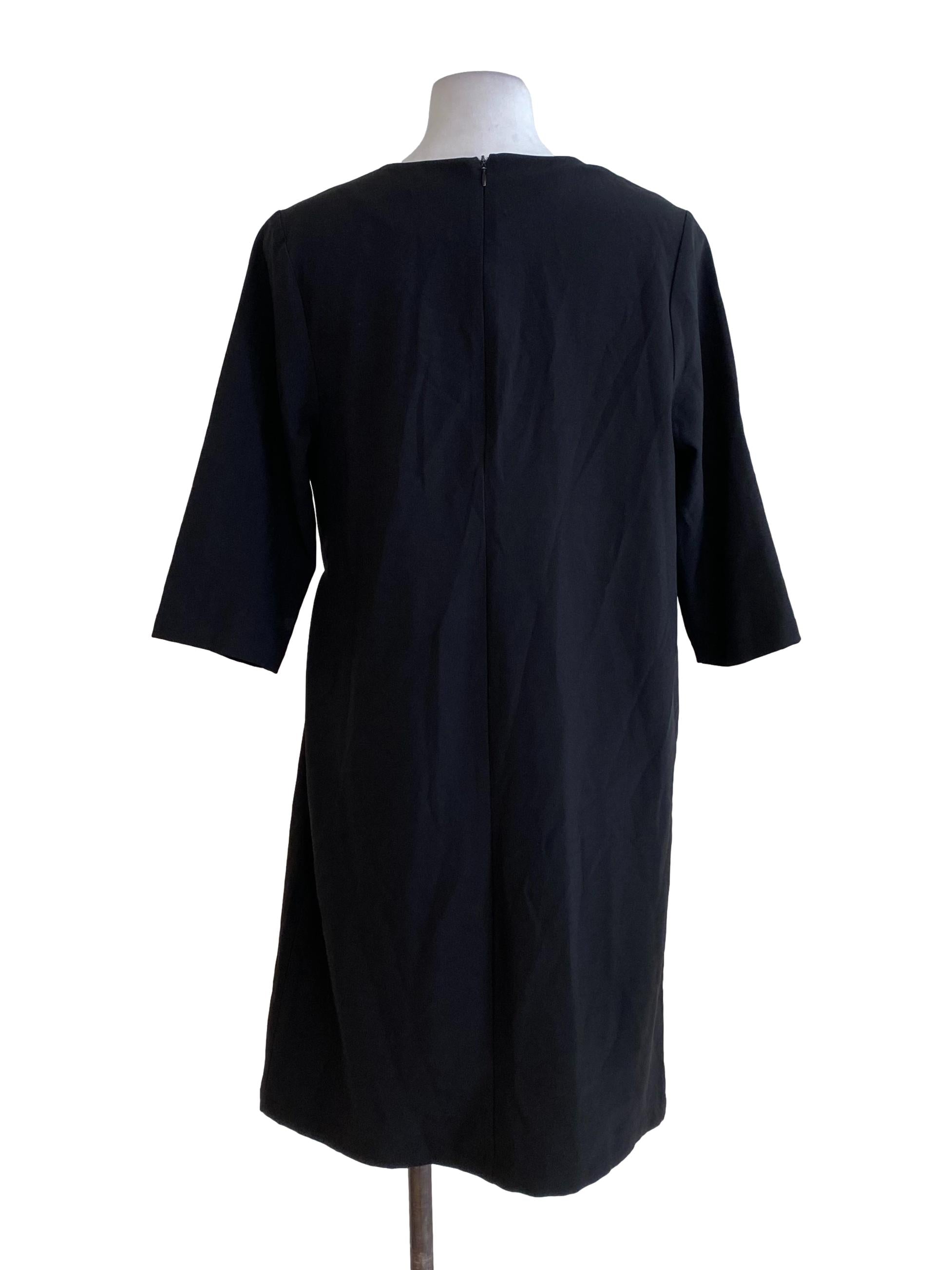 Black Quarter Sleeve Dress