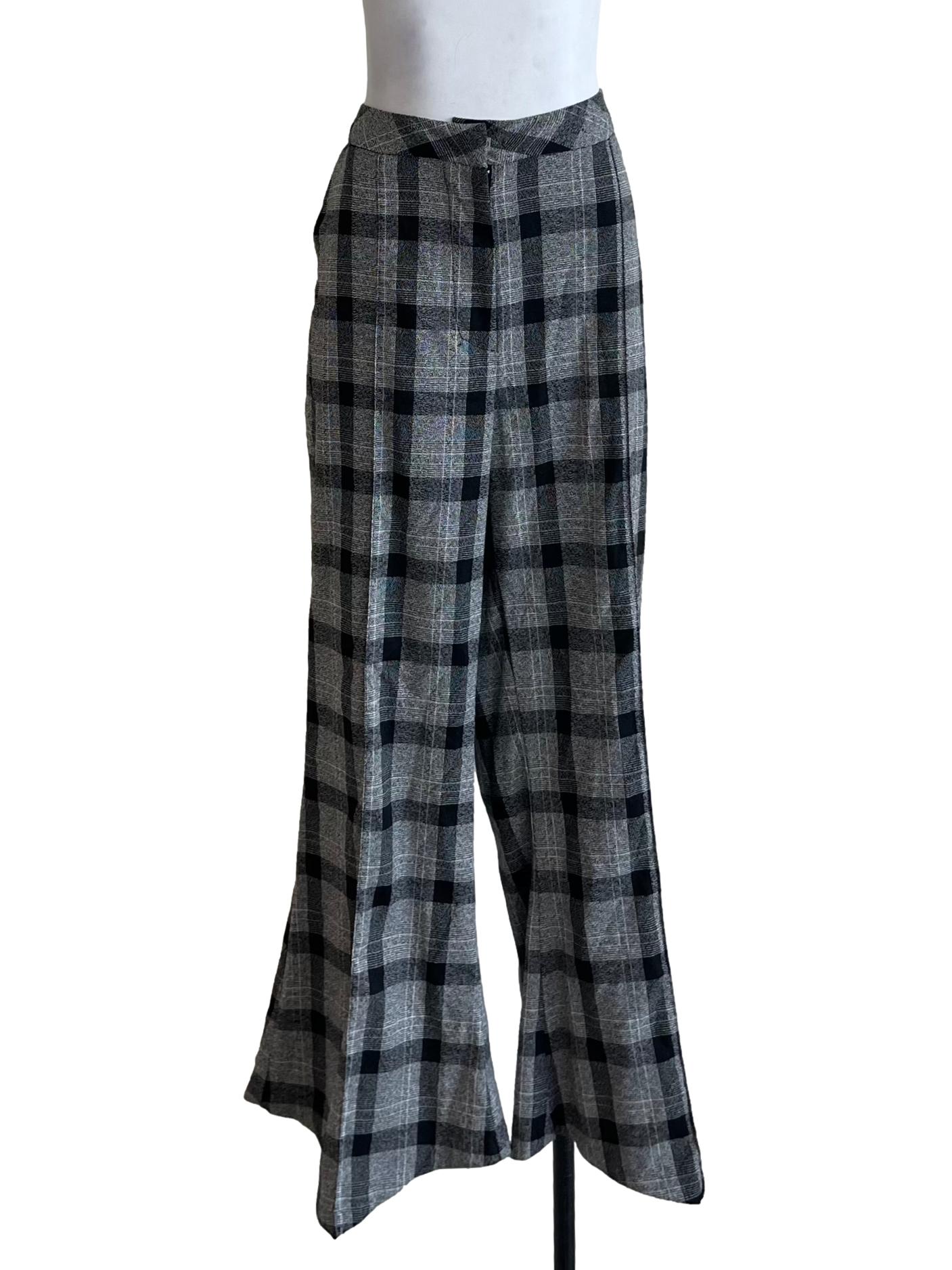 Black Tartan Formal Pants