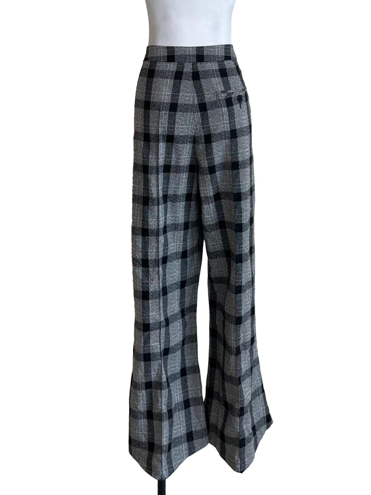 Black Tartan Formal Pants