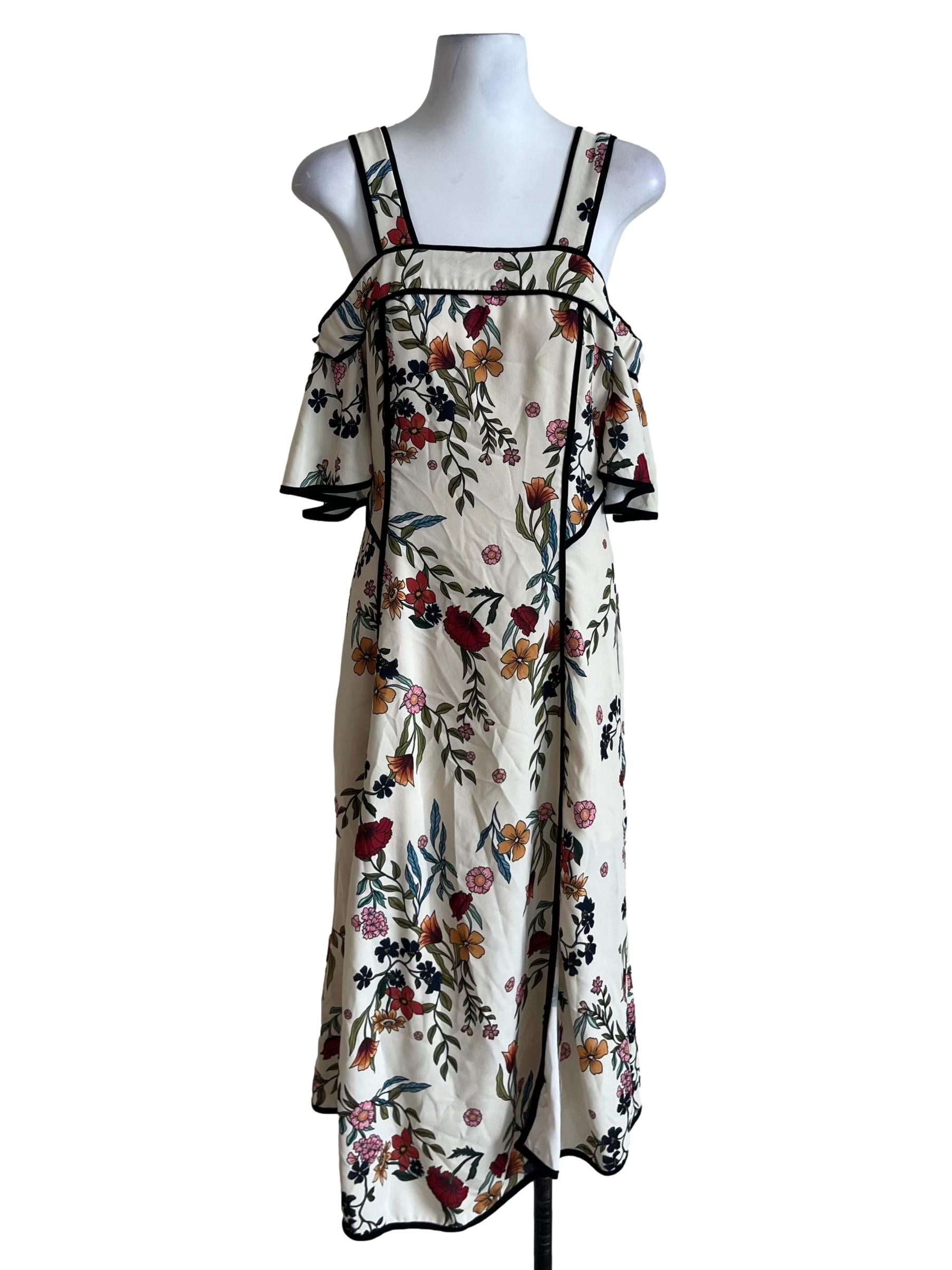 Buttermilk Yellow Floral Sheath Dress