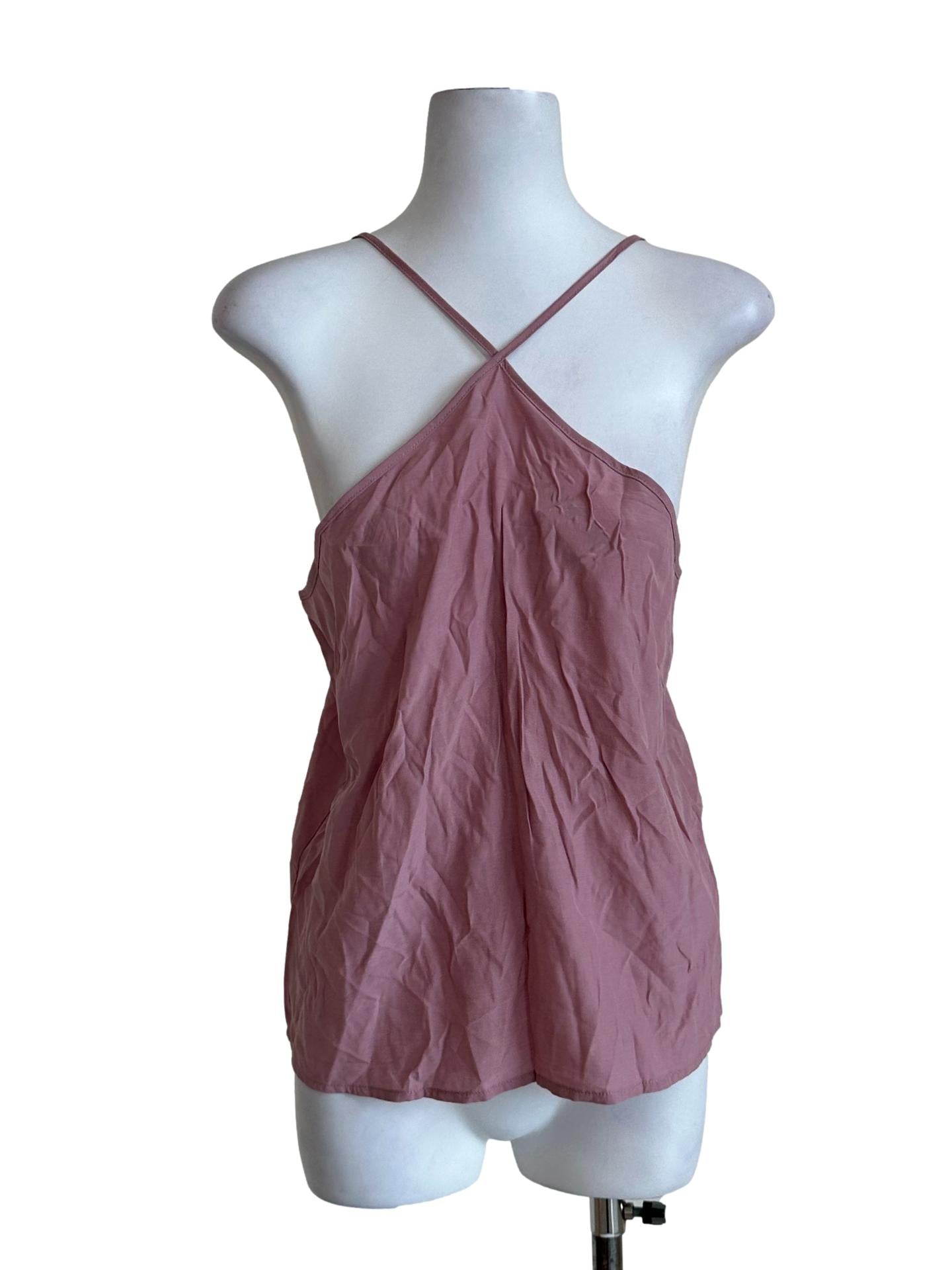 Blush Pink Sleeveless Blouses