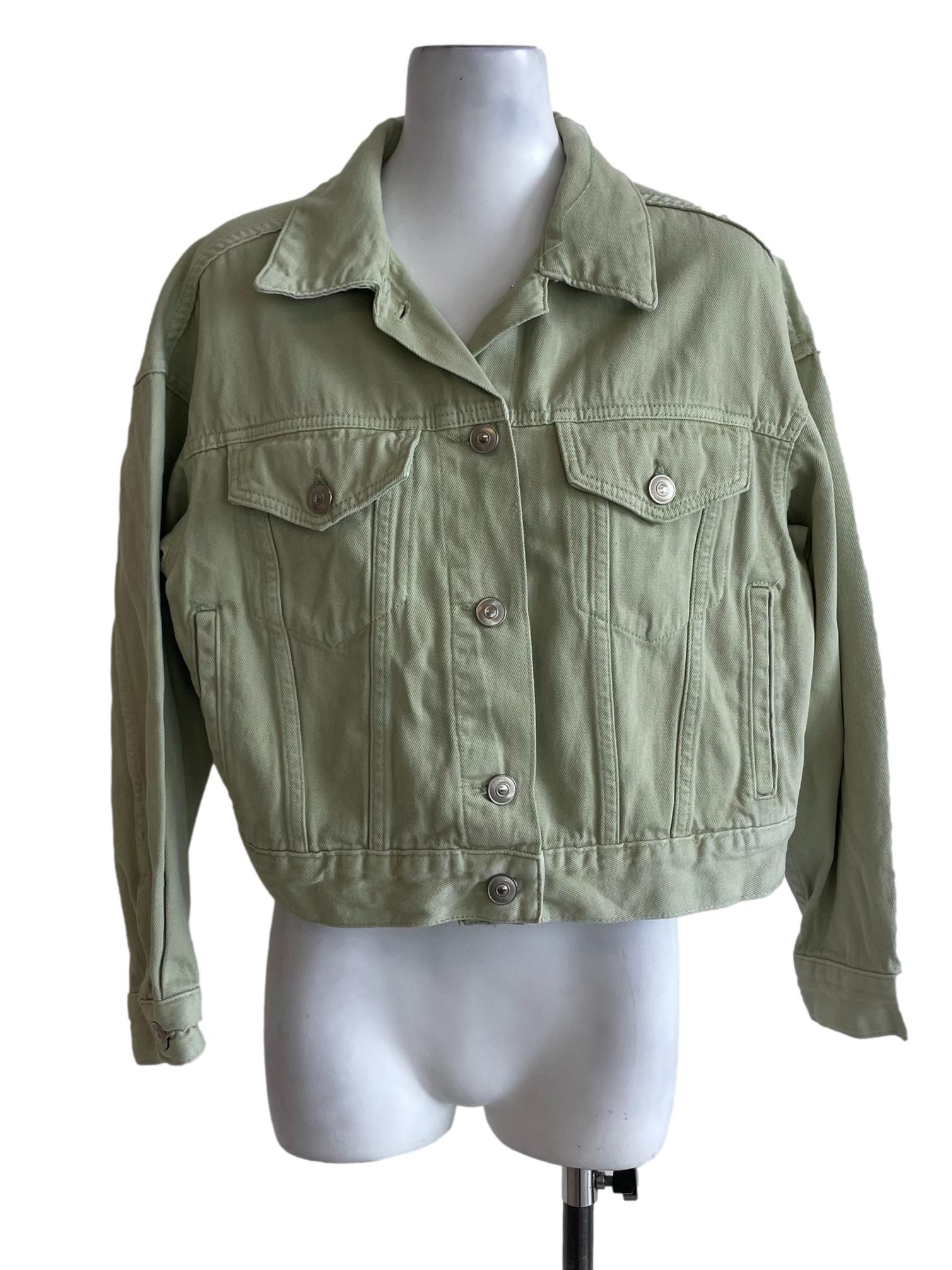 Mint Green Cropped Jacket