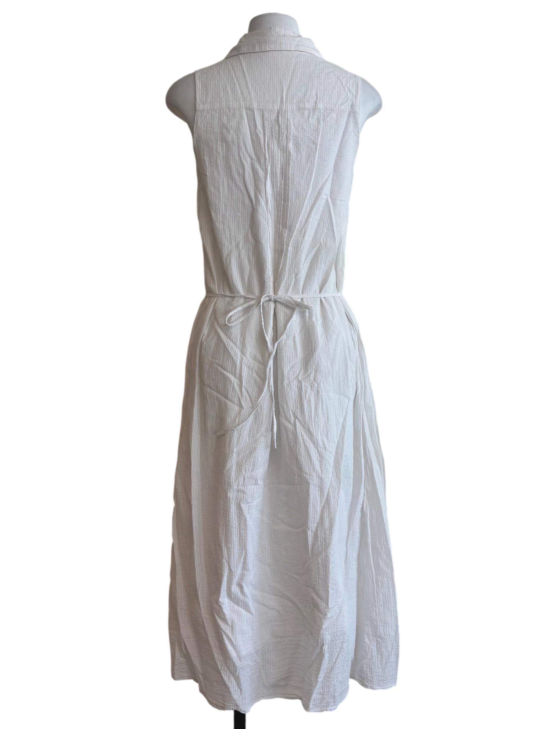 White Pintuck Shirt Dress OSN
