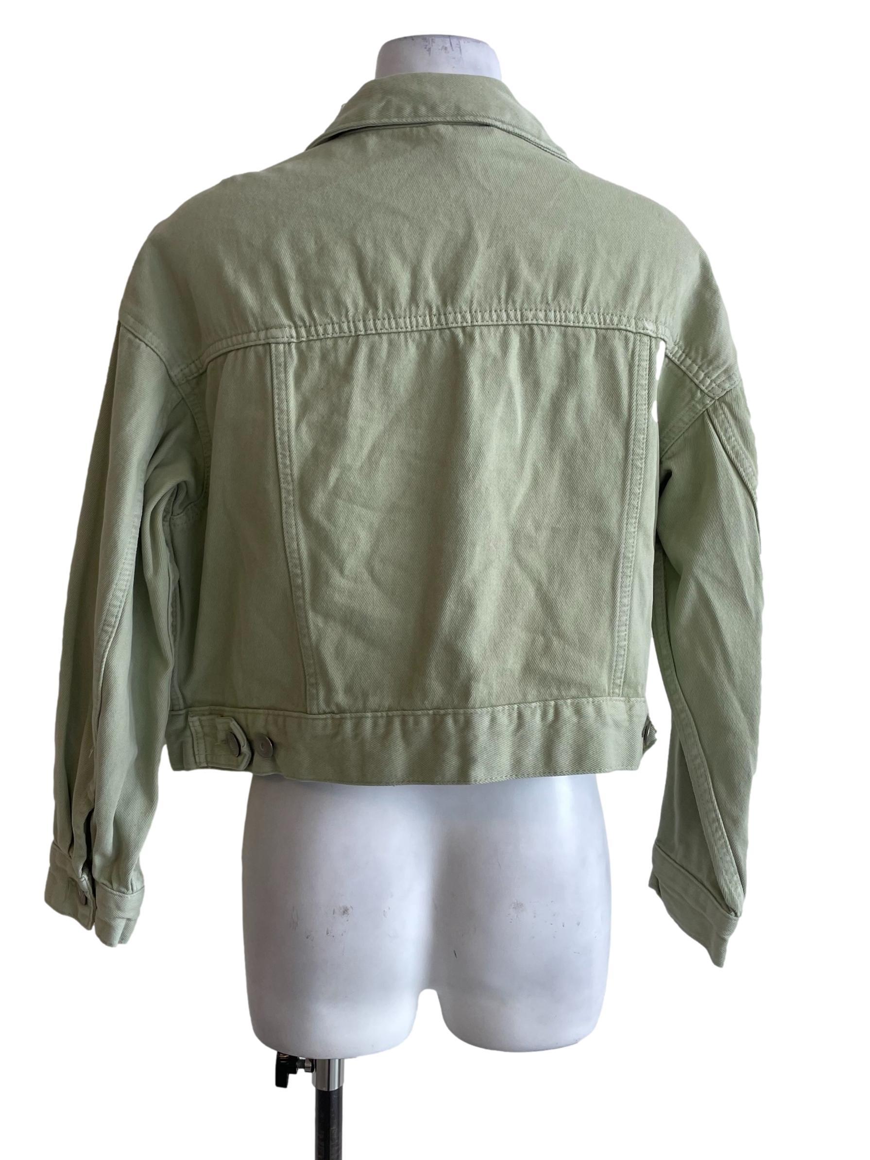 Mint Green Cropped Jacket