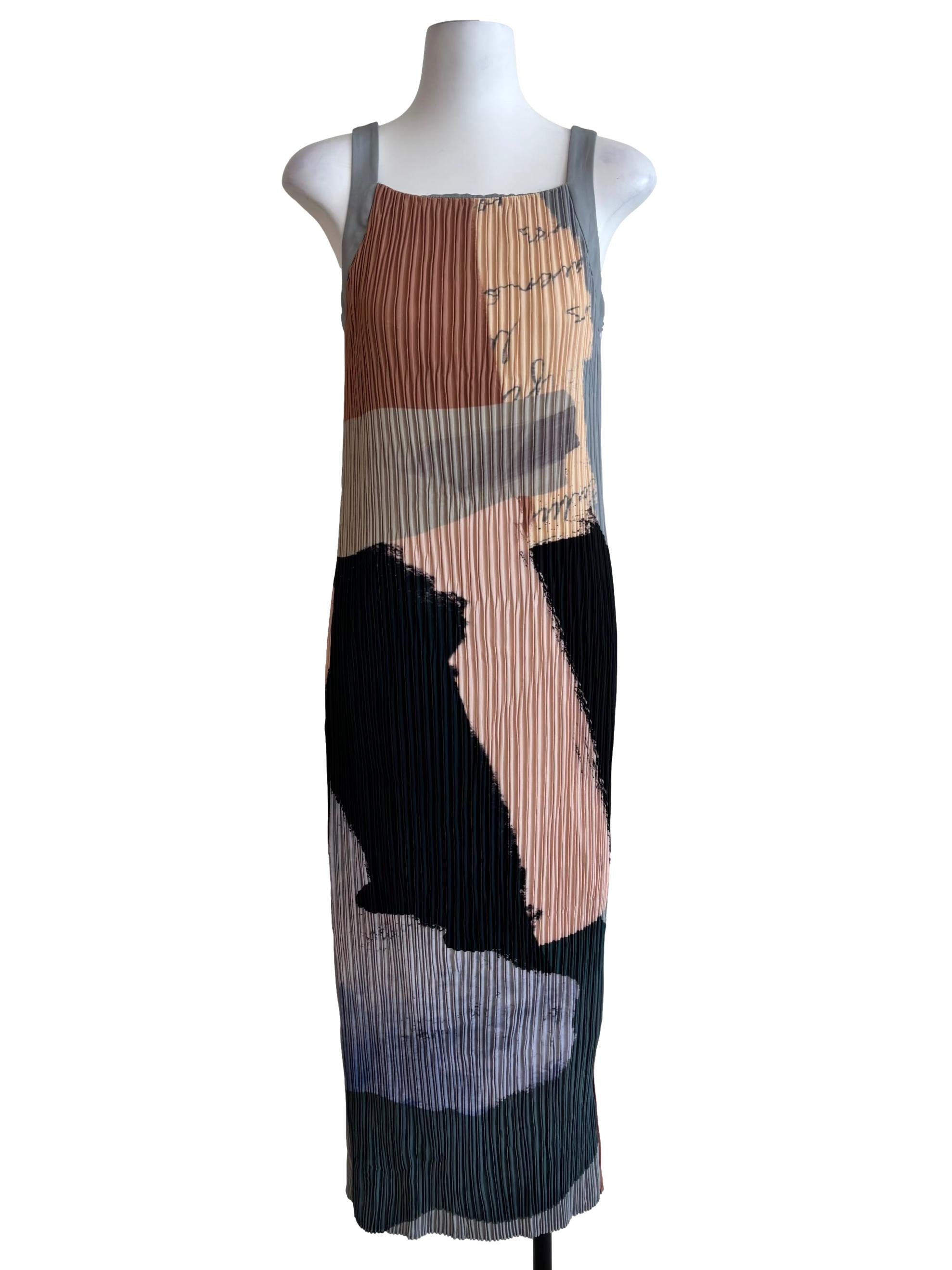 Analogue Pleated Column Dress OSN