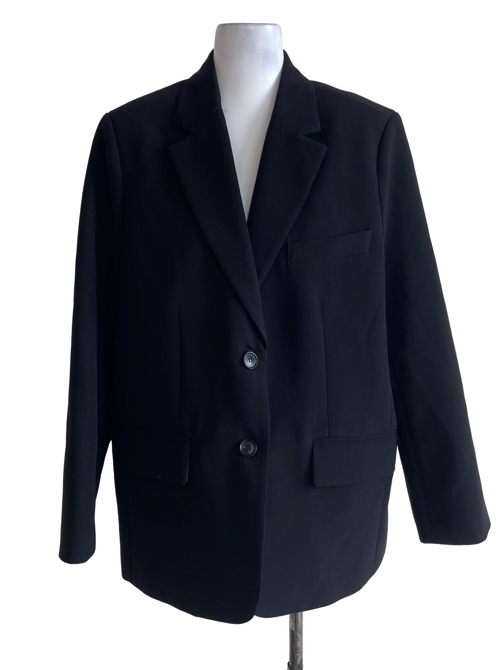 Black Notch Label Blazer