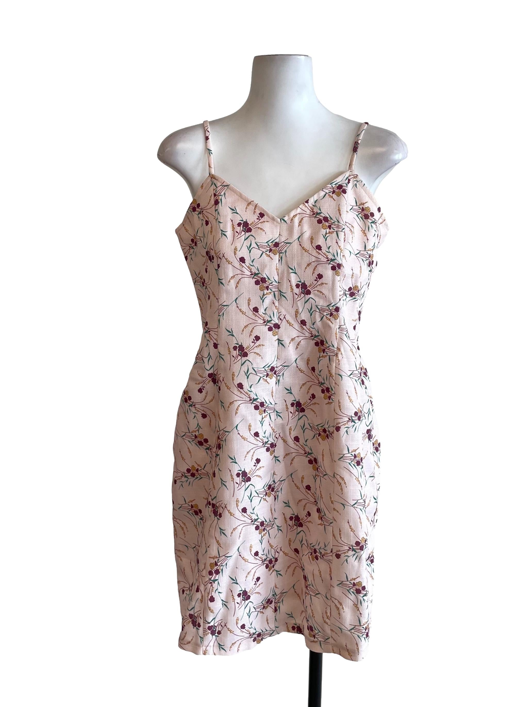 Milk Pink Floral Cami Dress