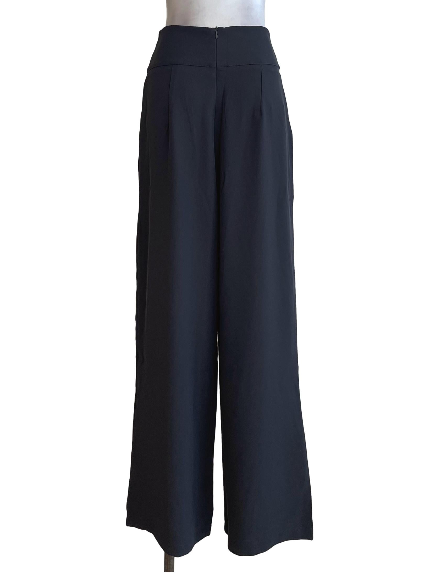 Ash Grey High Waist Palazzo Pants