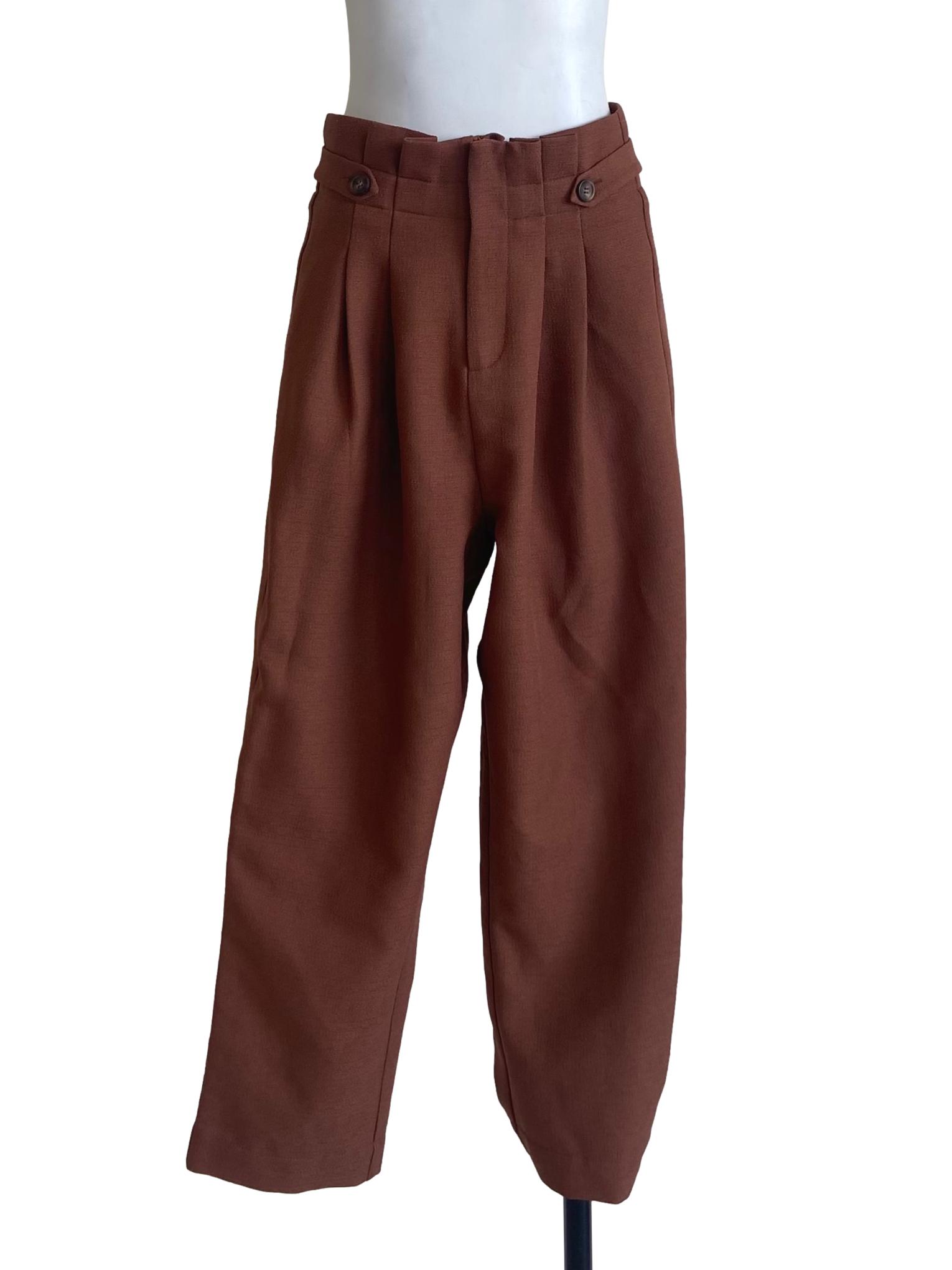 Caramel Brown Highwaist Pants