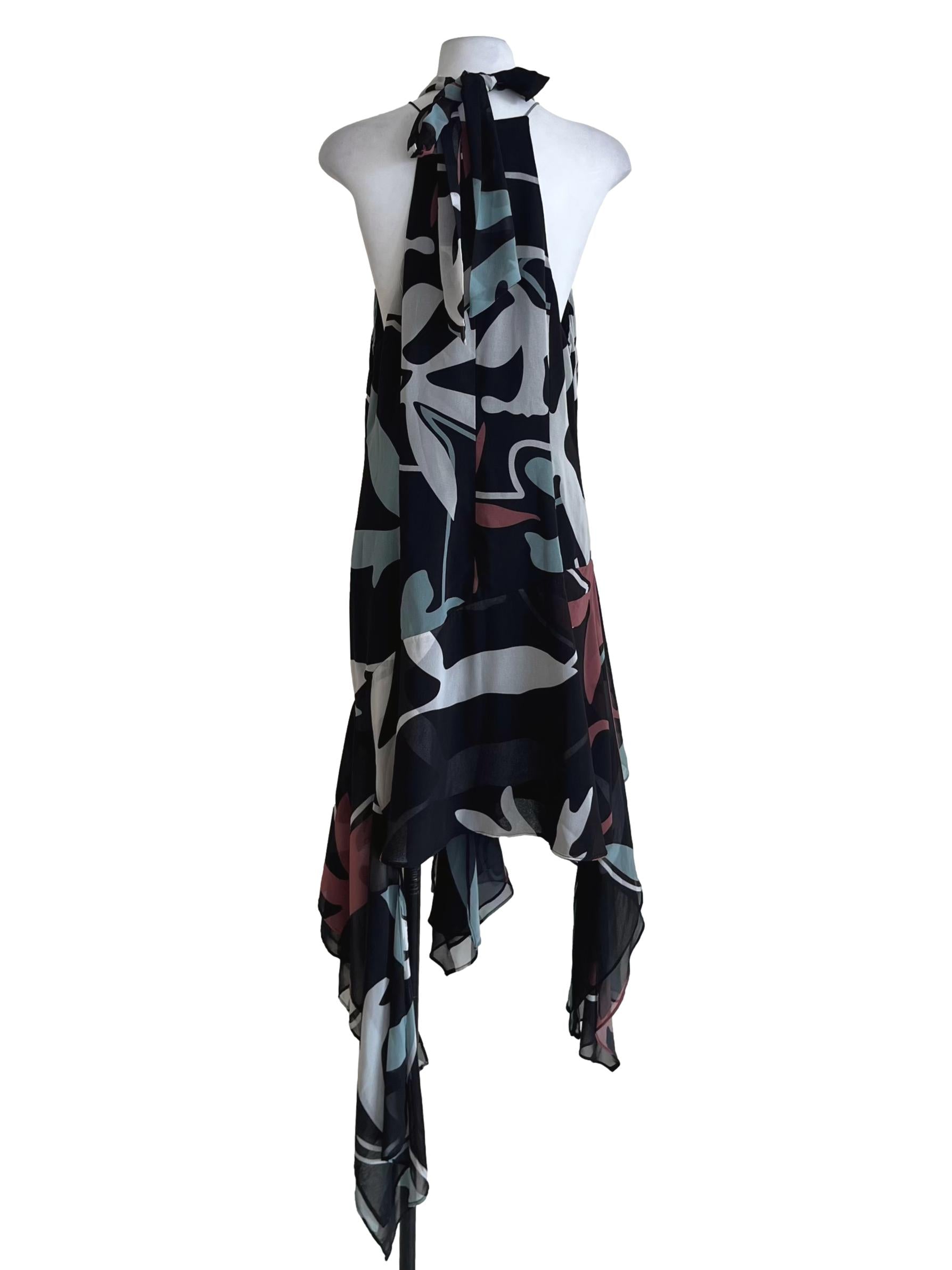 Black Abstract Sheath Dress