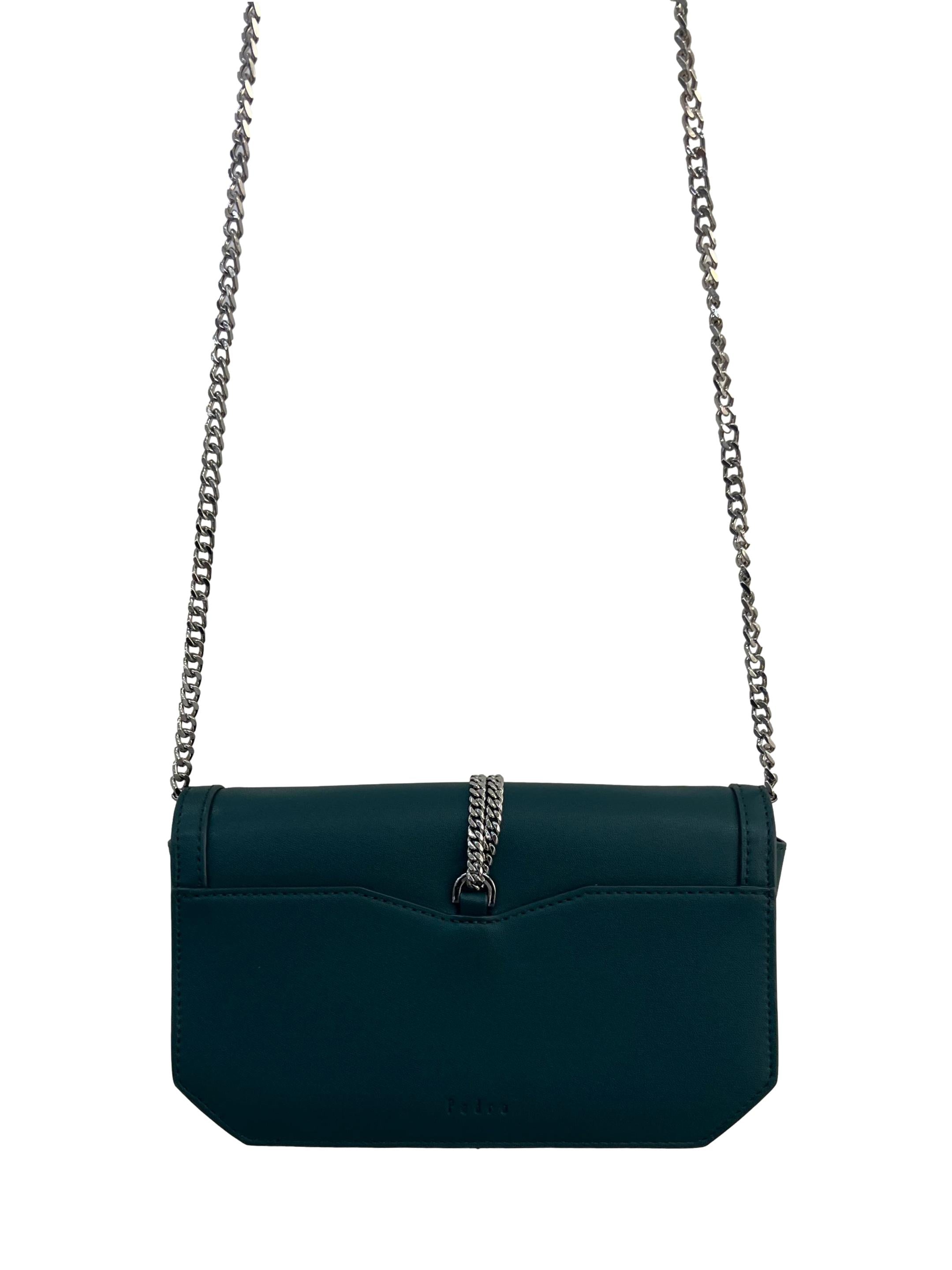 Green Pu Leather Pedro  Crossbody Bag CSN