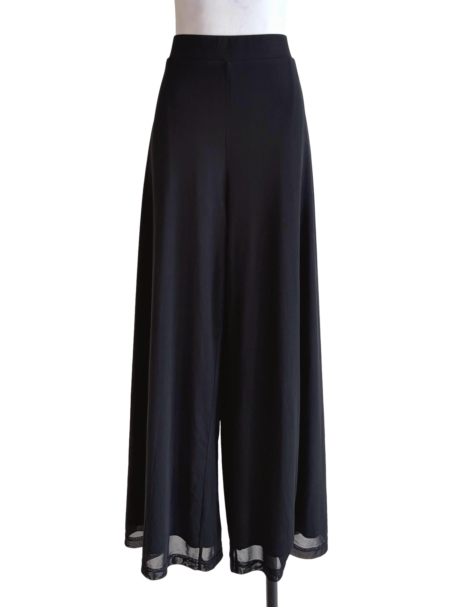 Jade Black Palazzo Pants