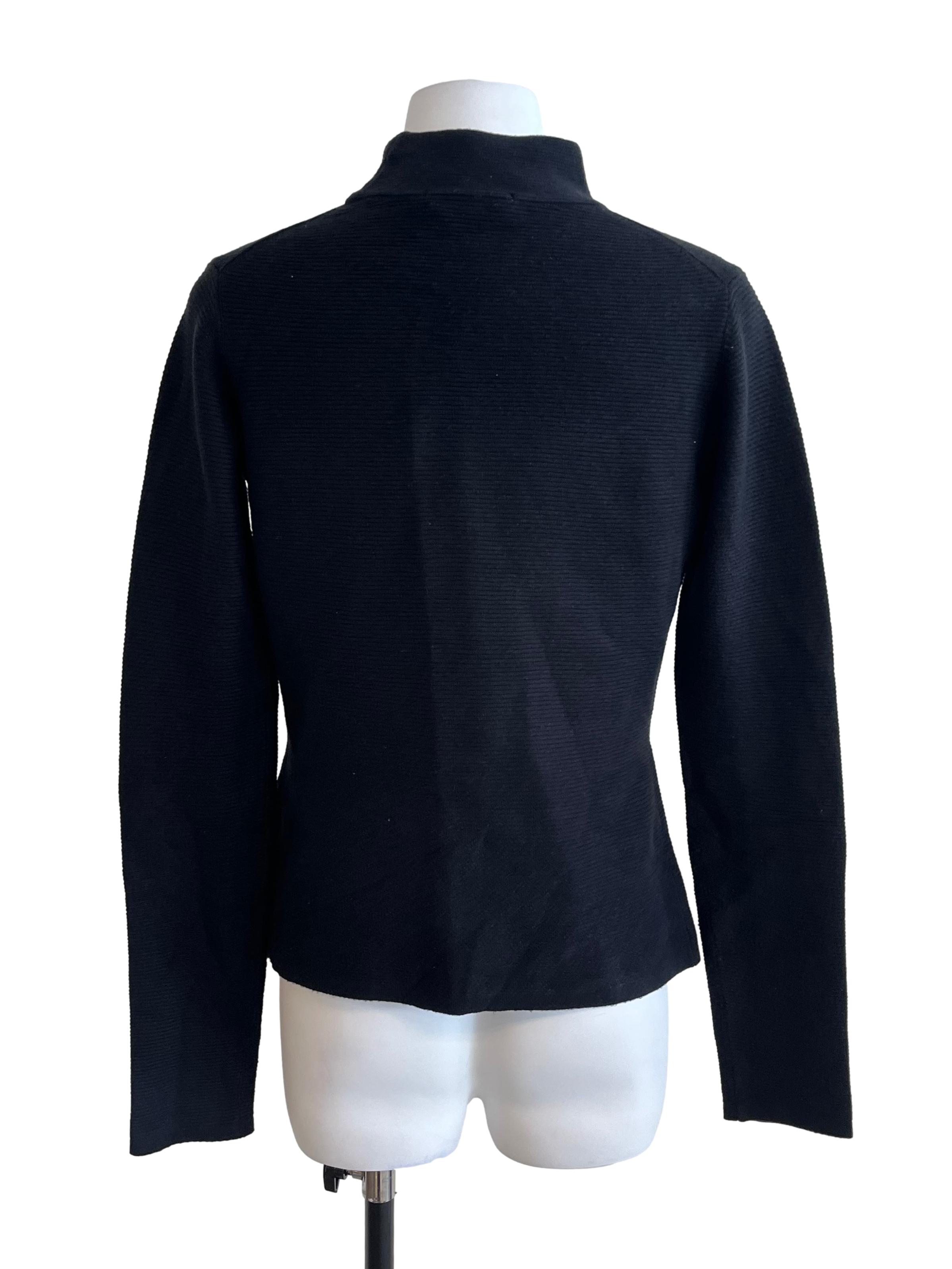 Black High Neck Knitted Top