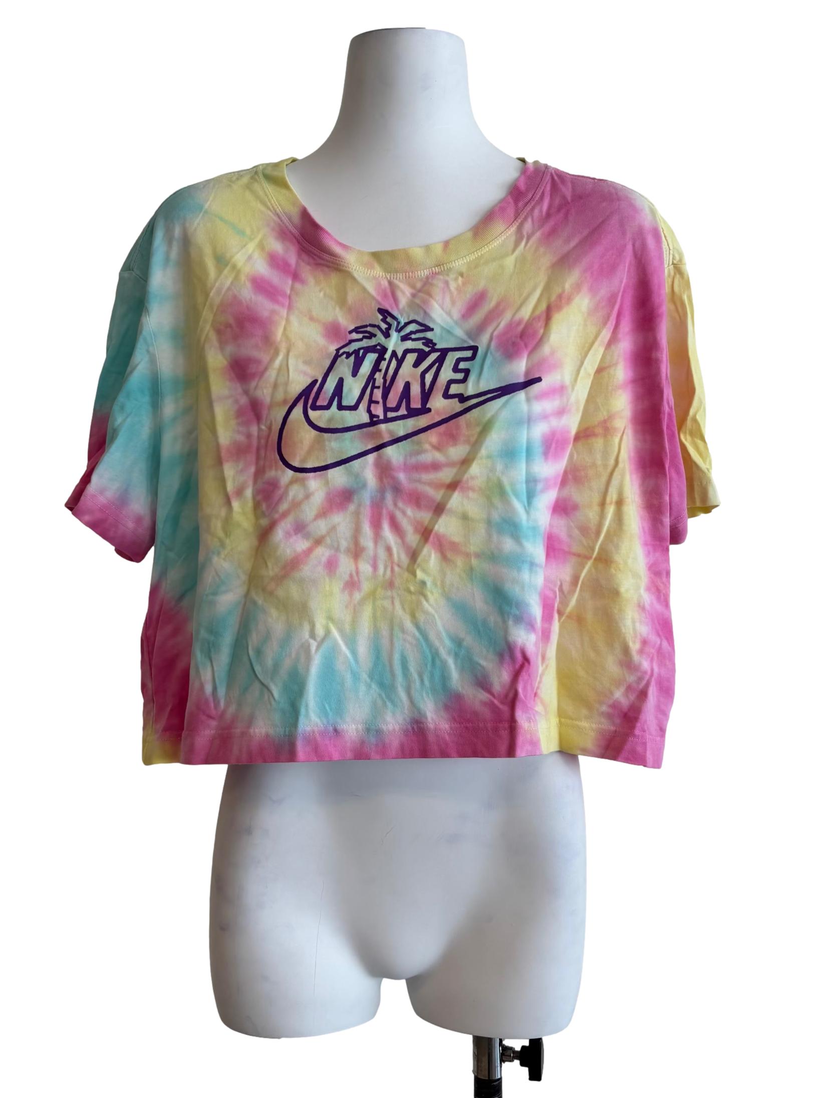 Colorful Tie Dye Cropped Tee