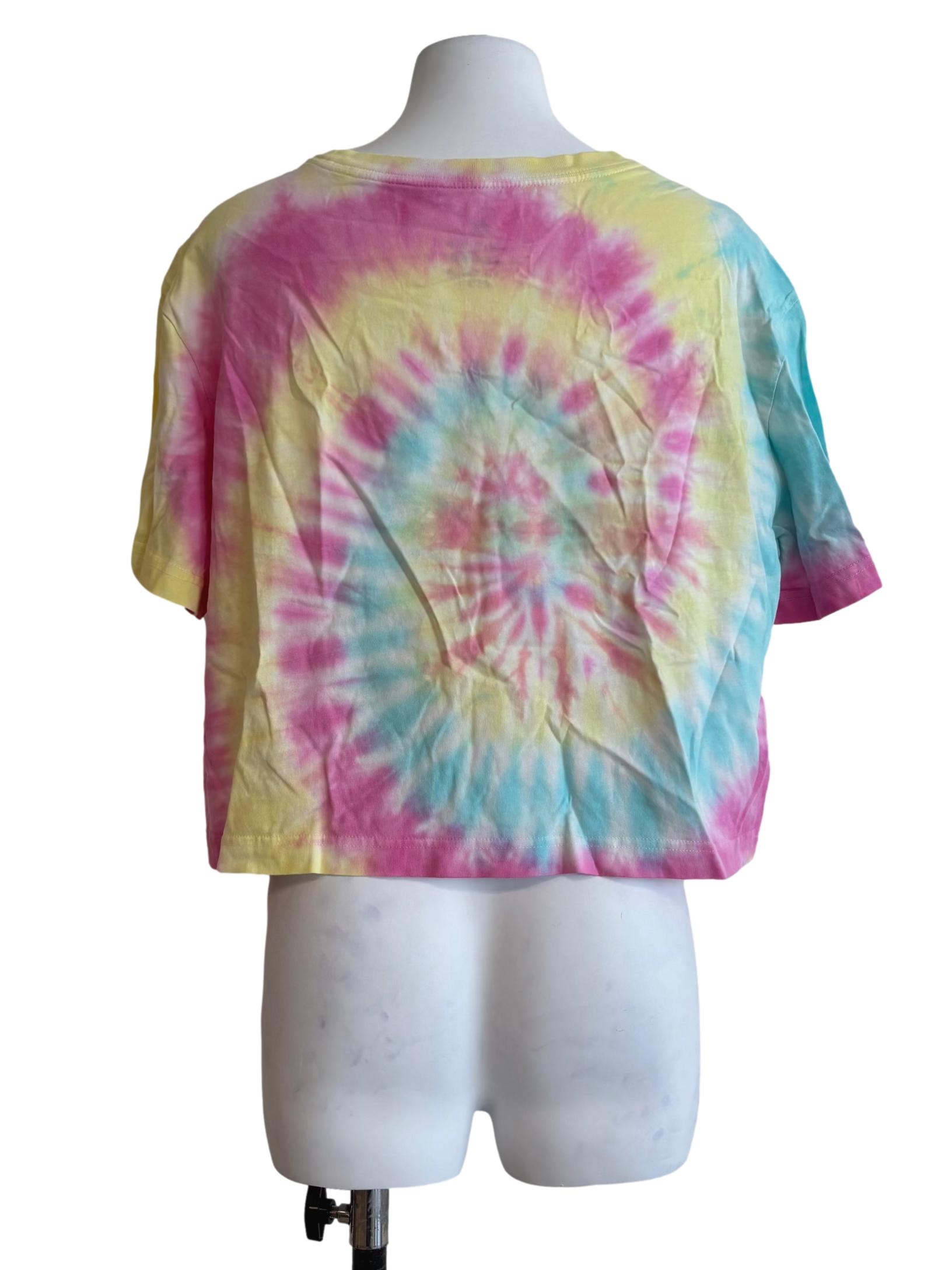 Colorful Tie Dye Cropped Tee