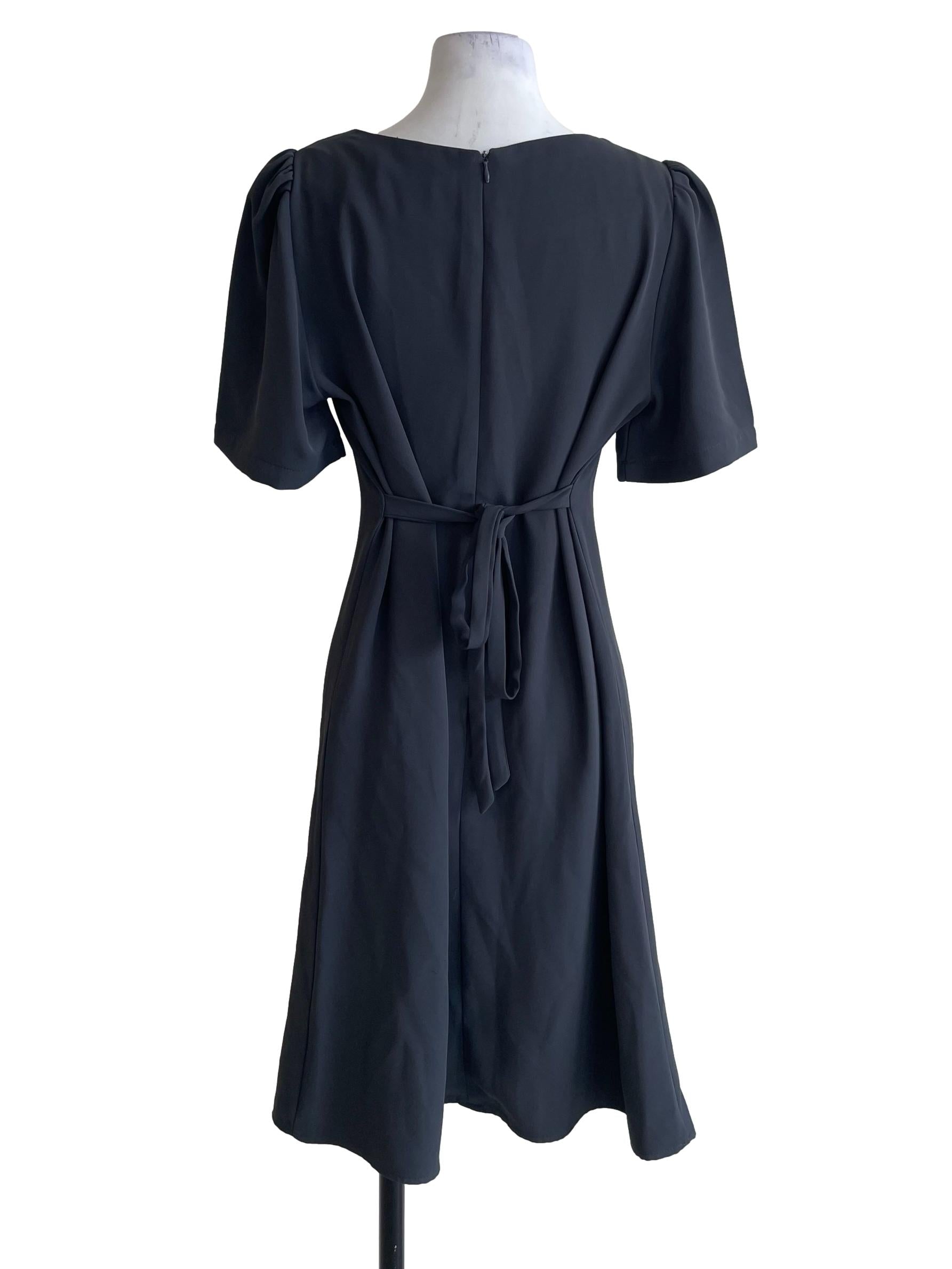 Anchor Grey Square Neck Dress