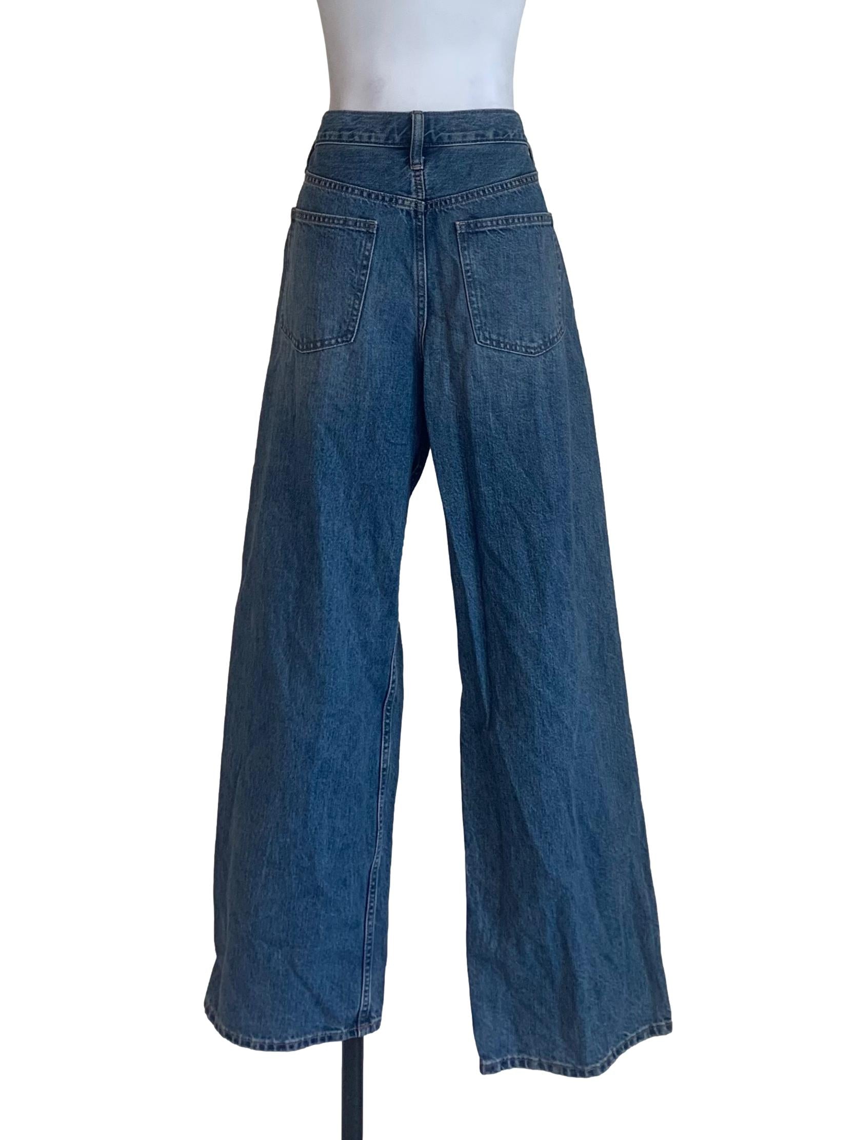 Aegean Blue Wide Leg Jeans