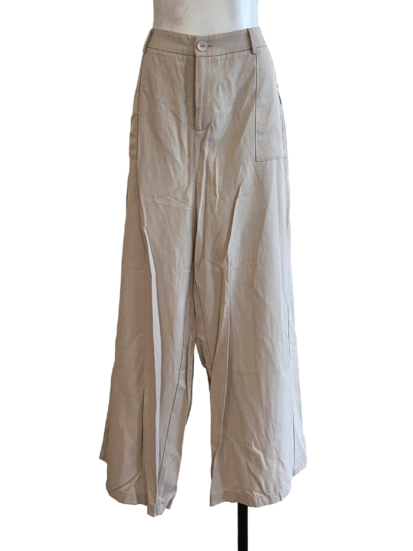 Sugar Cookie Beige Palazzo Pant