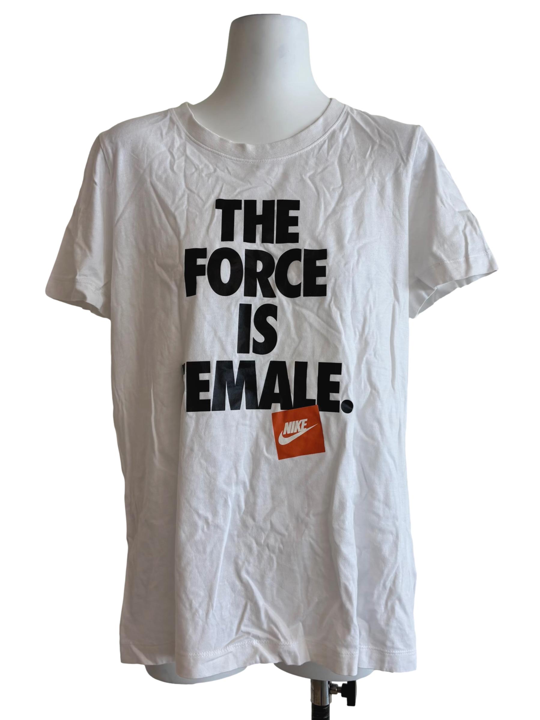 White Slogan Relaxed Tee
