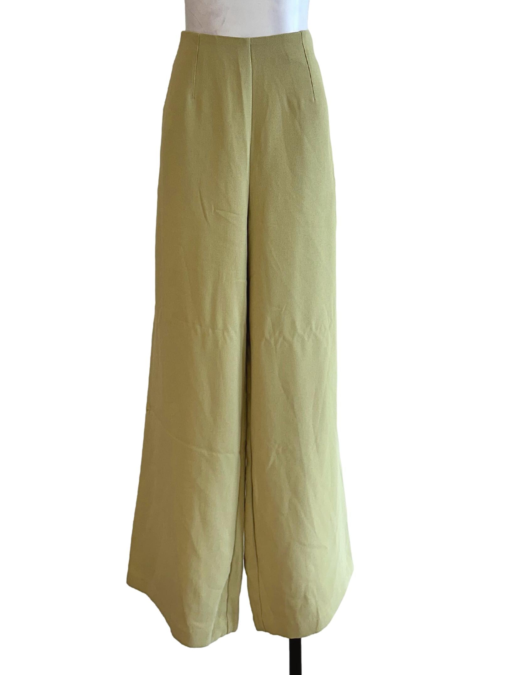 Lime Green Palazzo Pant LB