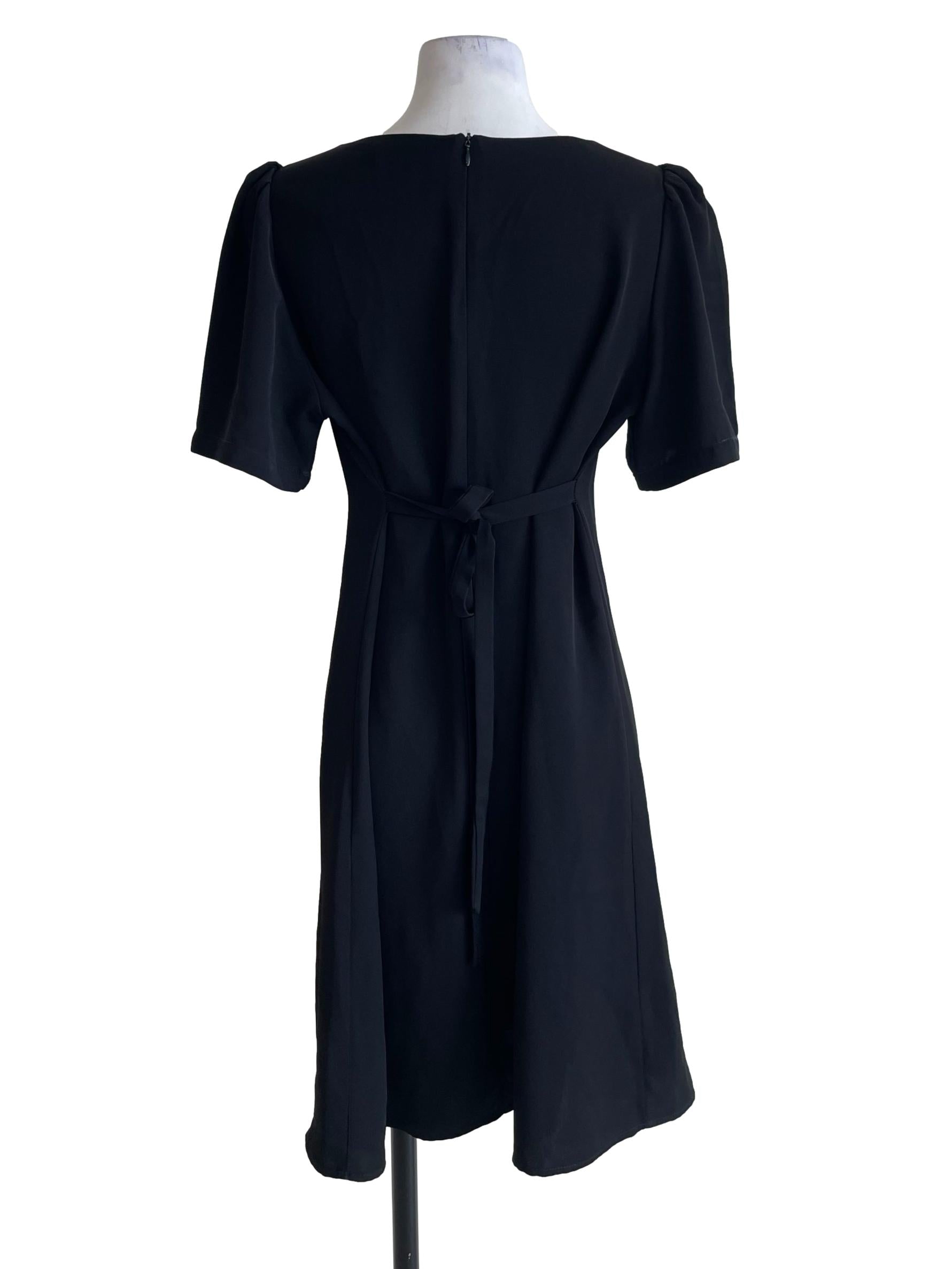 Black Square Neck Dress