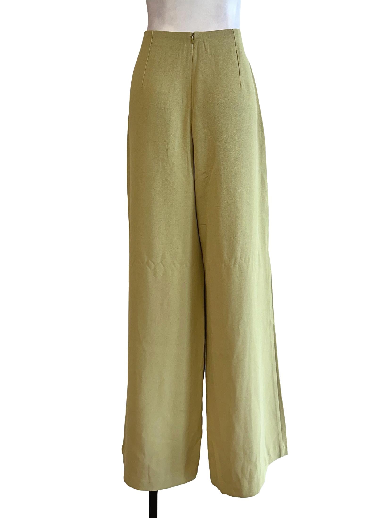 Lime Green Palazzo Pant LB