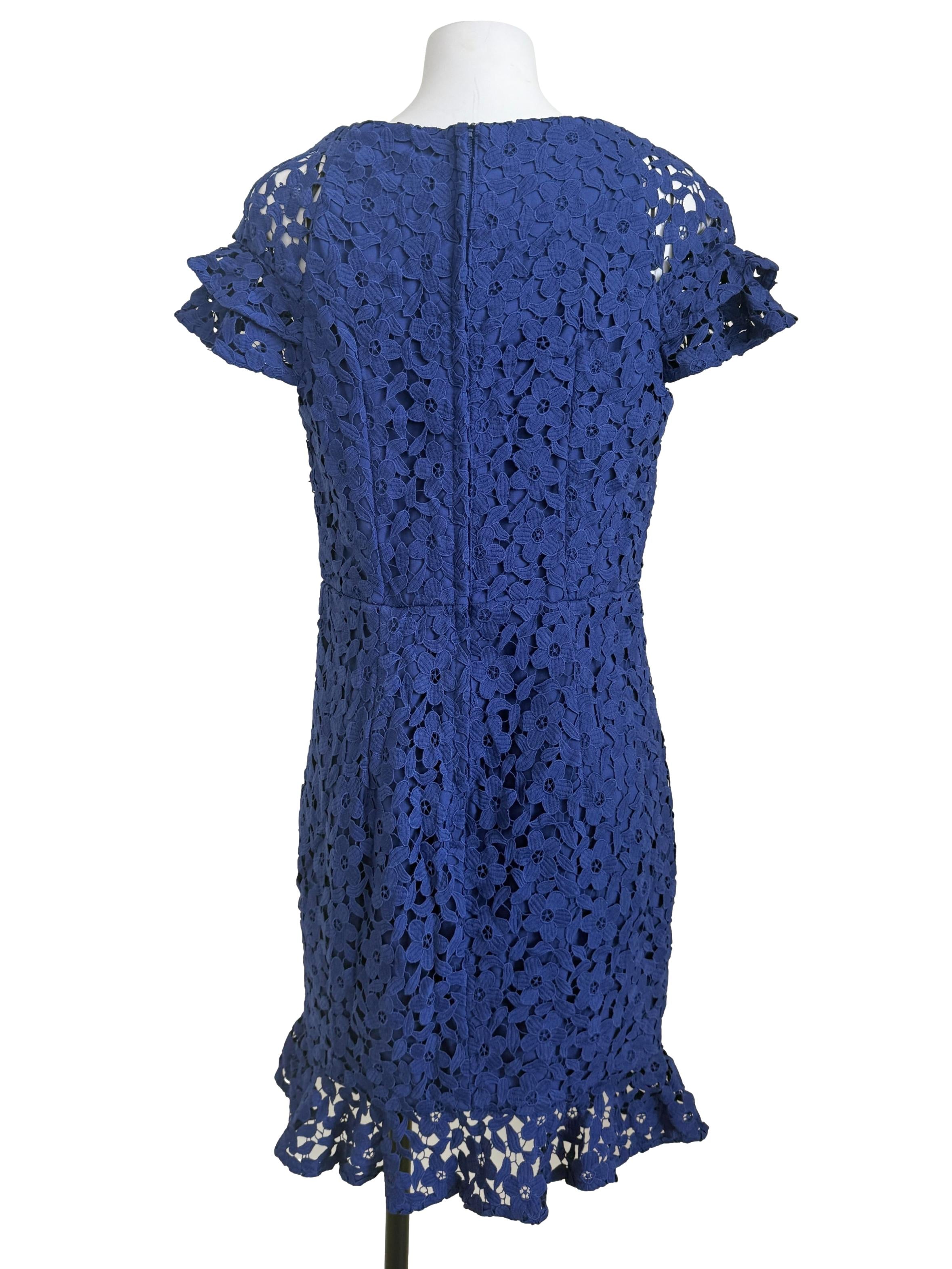 Azure Blue Lace Slip Dress