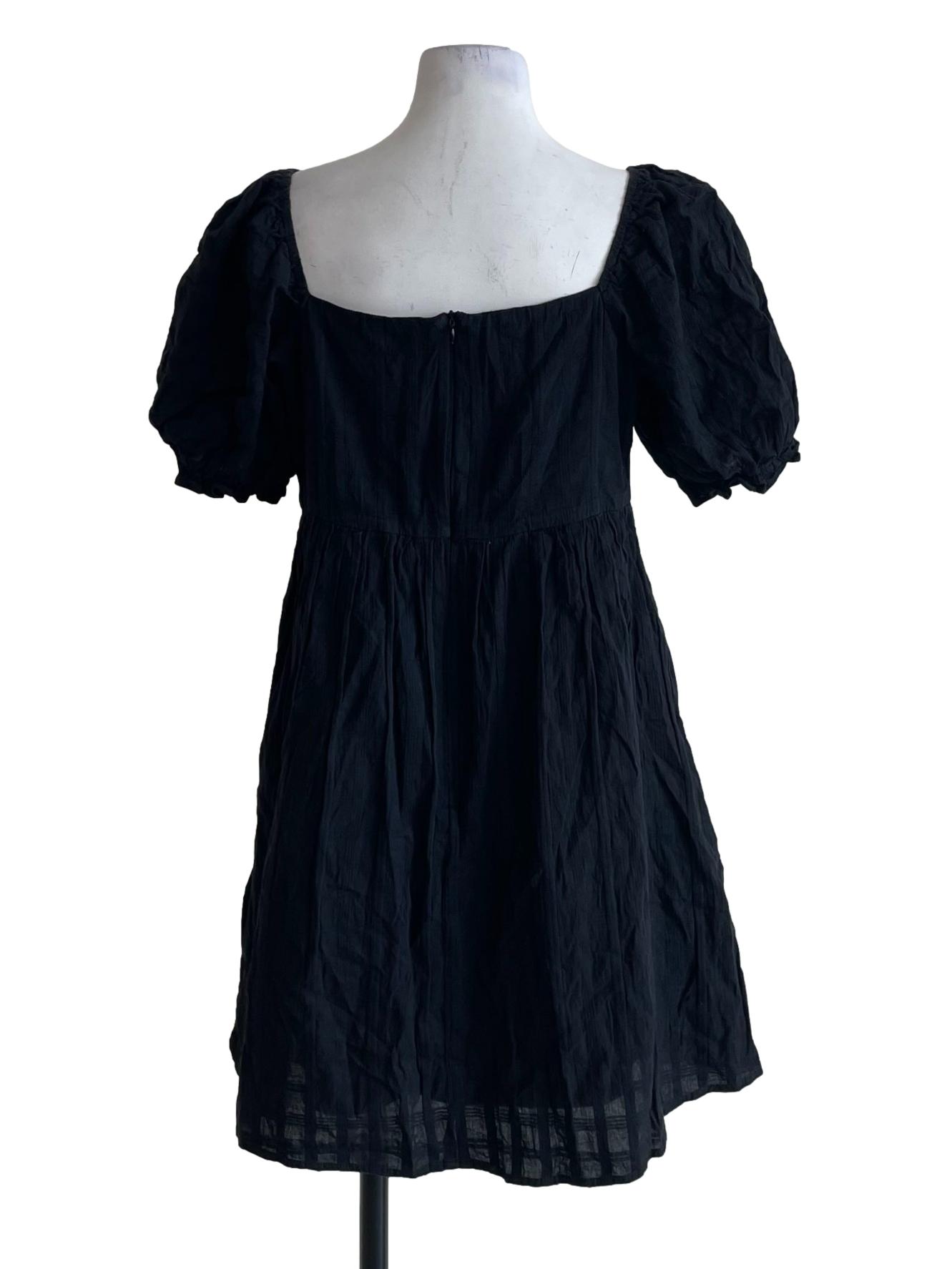 Black Square Neck Dress