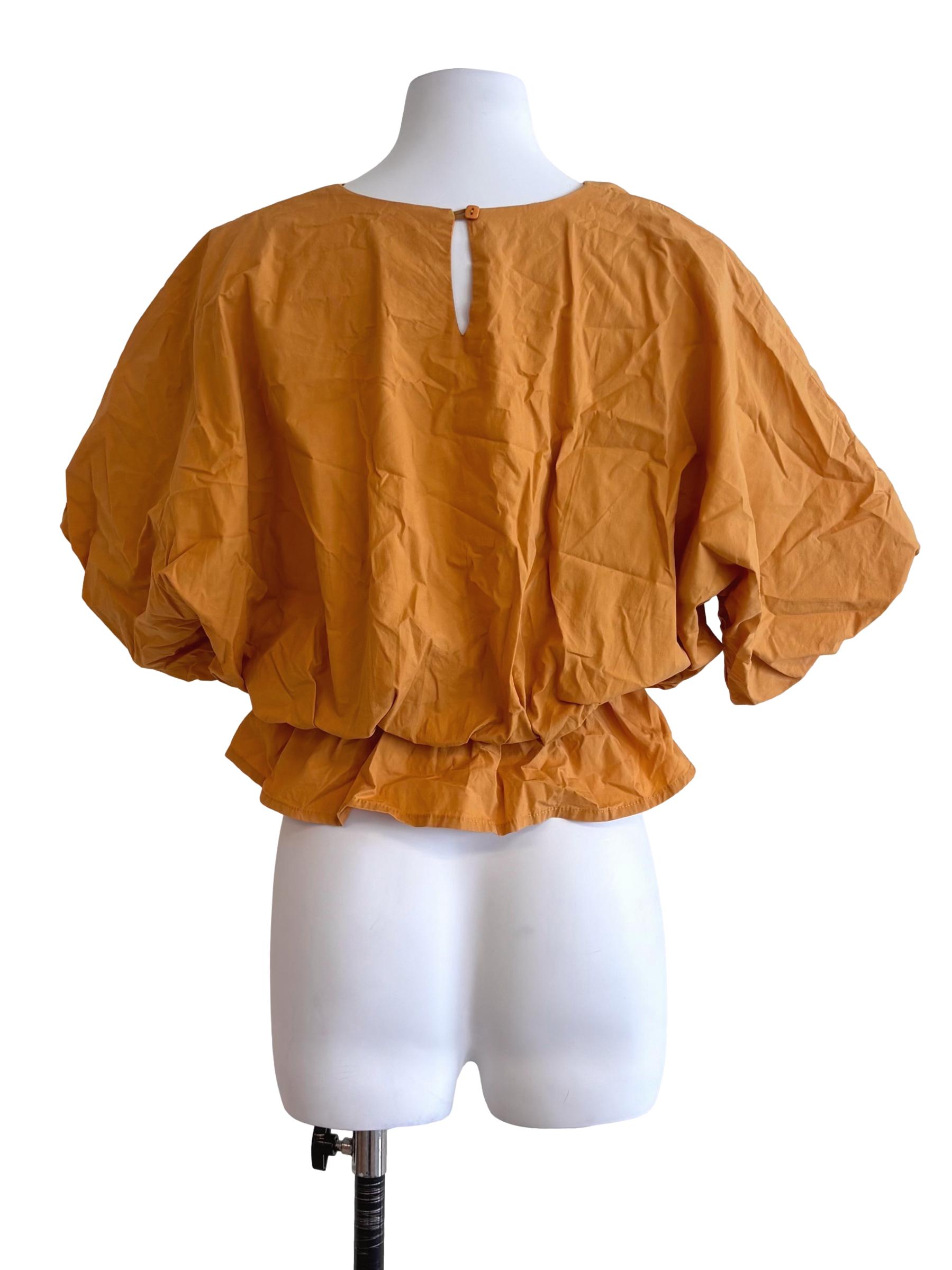 Mustard Yellow Scrunched Top